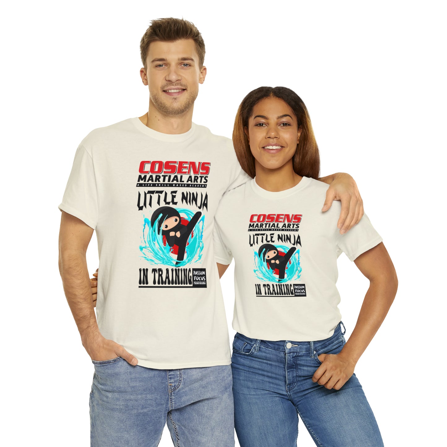 Adult "Little Ninja in Training" Cosens Martial Arts Unisex Heavy Cotton Tee Unisex Heavy Cotton Tee