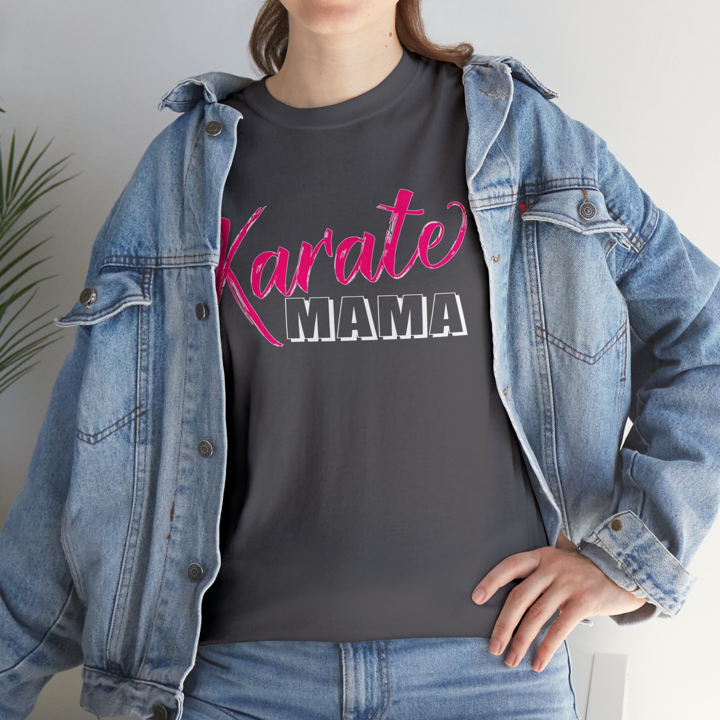 Karate Mama, Shirts For Mom, Heavy Cotton T-Shirt