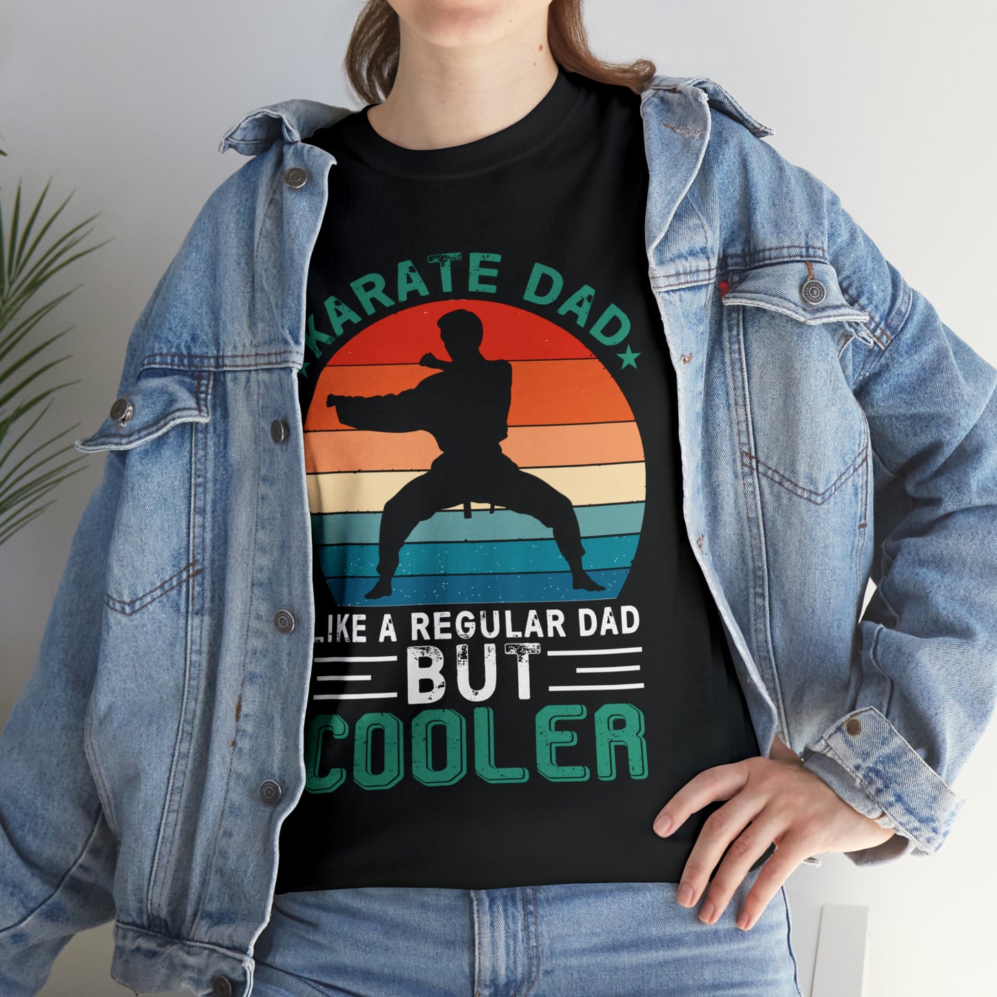 Cool Karate Dad Heavy Cotton Tee