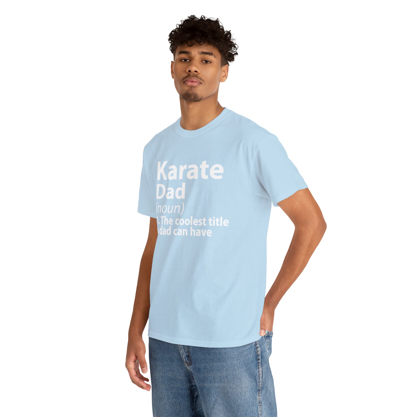 Karate Dad Noun Heavy Cotton Tee