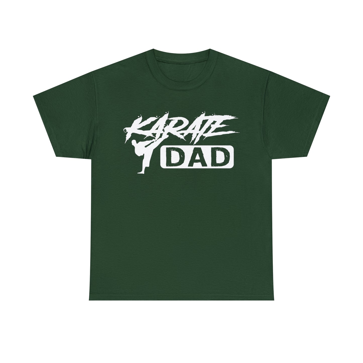 Karate Dad Kicking New Heavy Cotton Tee