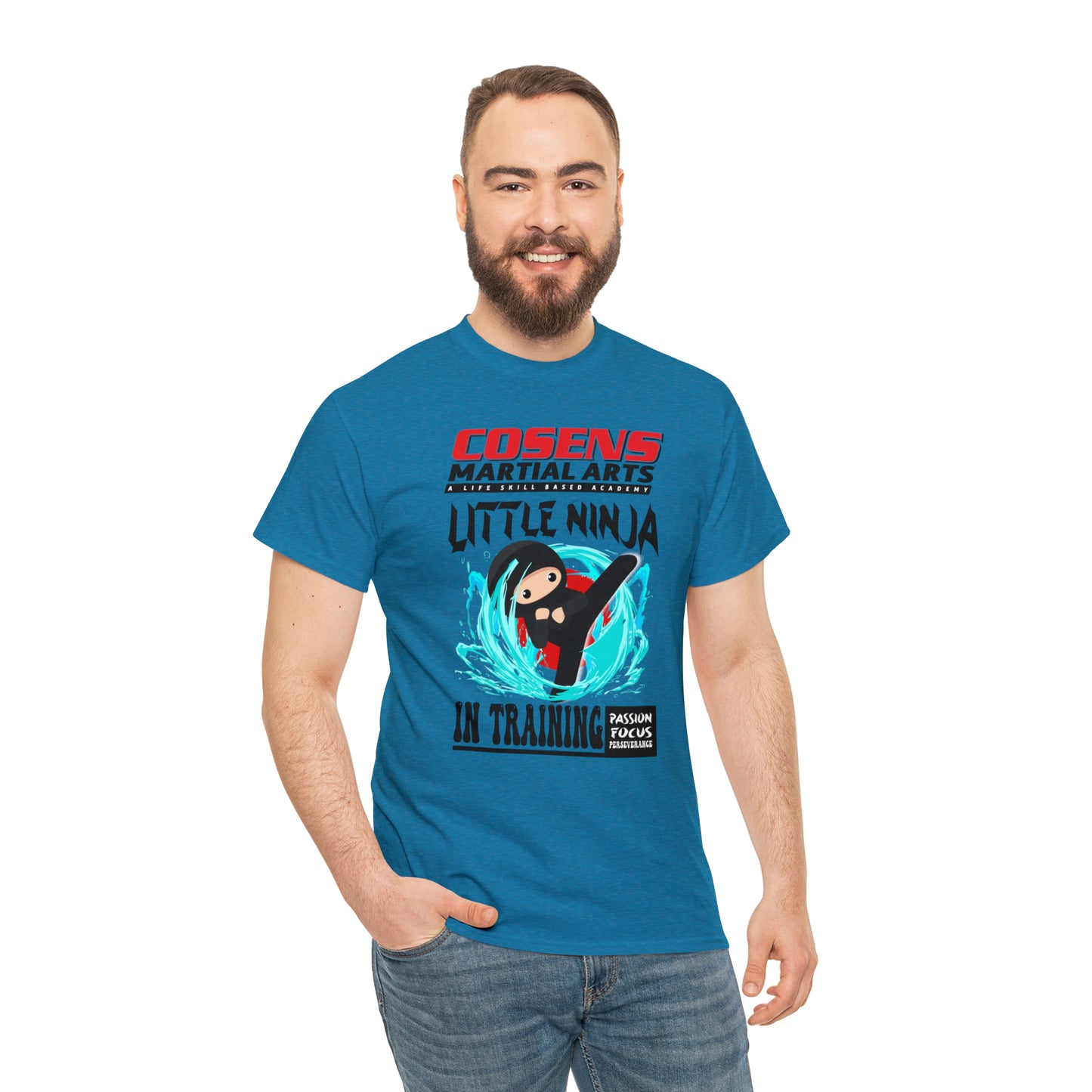 Adult "Little Ninja in Training" Cosens Martial Arts Unisex Heavy Cotton Tee Unisex Heavy Cotton Tee