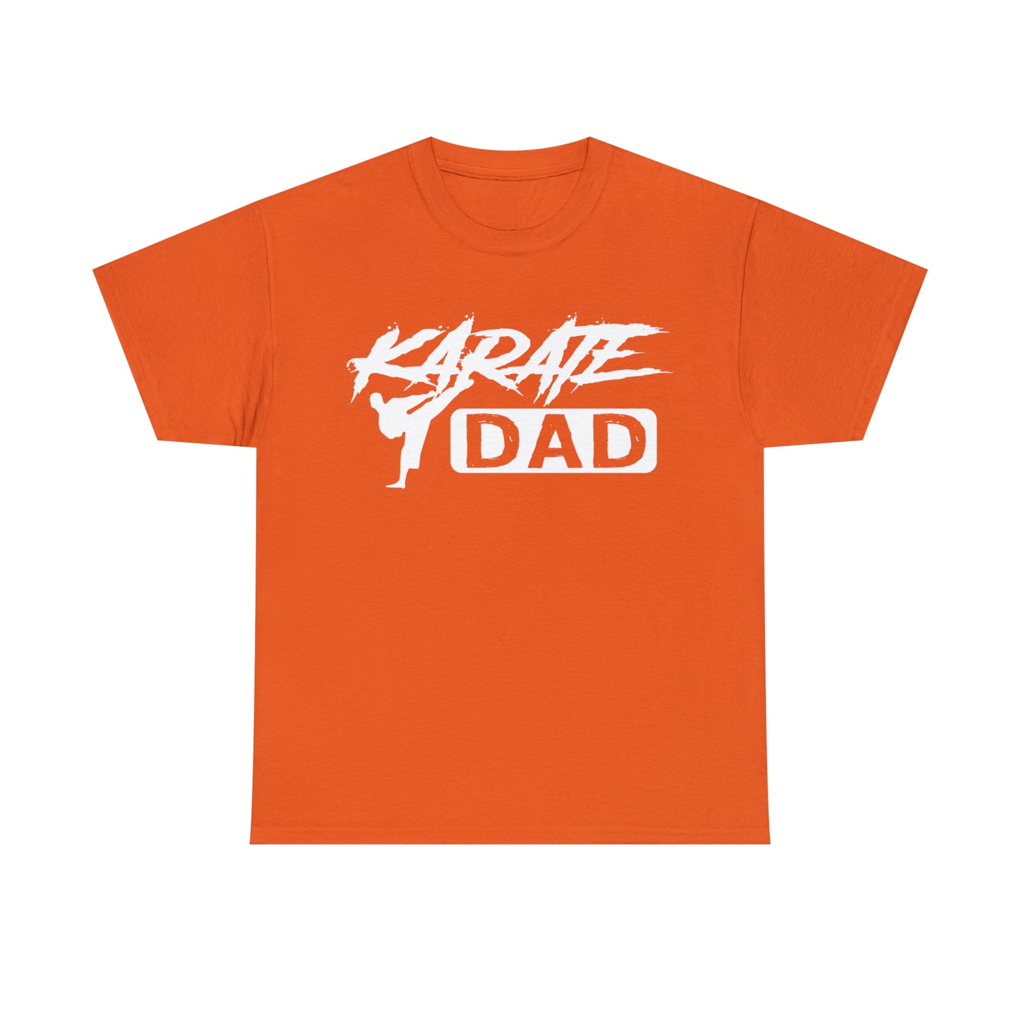 Karate Dad Kicking New Heavy Cotton Tee
