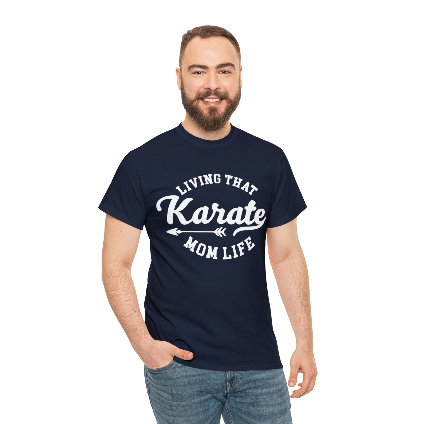 Karate Mom Life! Shirt For Mom, Heavy Cotton Tee