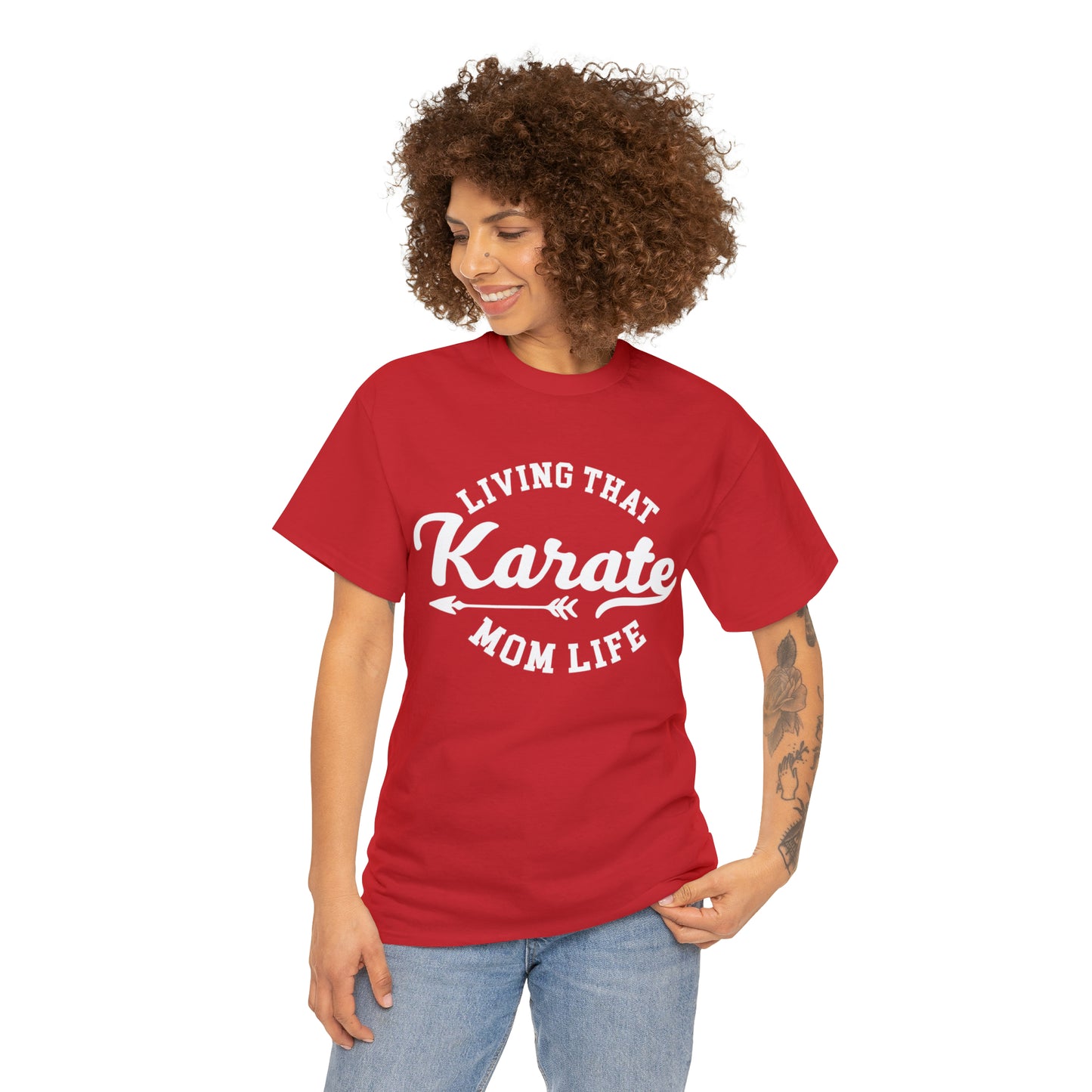 Karate Mom Life! Shirt For Mom, Heavy Cotton Tee