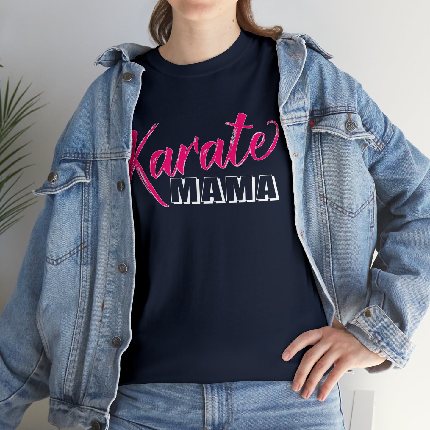 Karate Mama, Shirts For Mom, Heavy Cotton T-Shirt