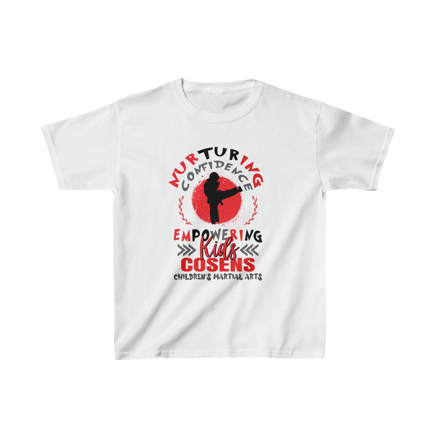Kids "Nurturing Confidence" Cosens Martial Arts Unisex Heavy Cotton Tee Kids Heavy Cotton™ Tee