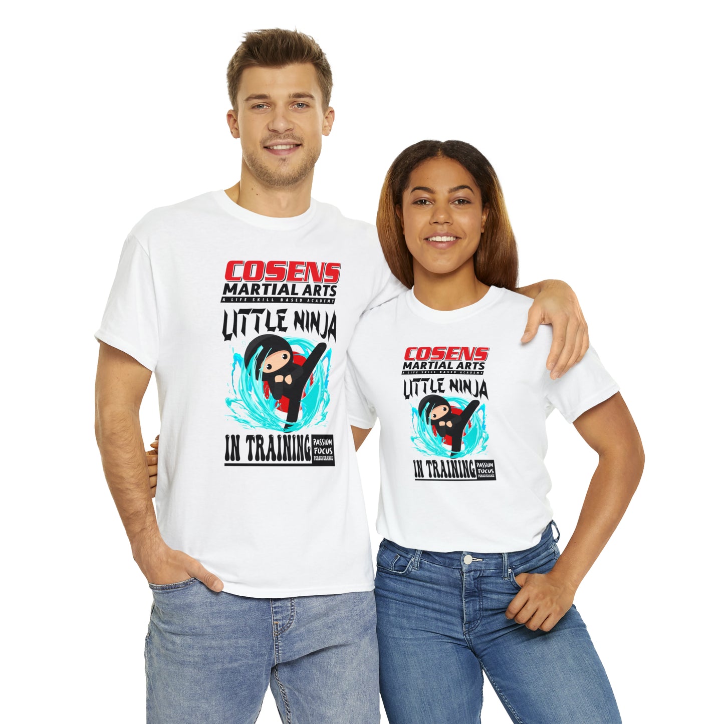 Adult "Little Ninja in Training" Cosens Martial Arts Unisex Heavy Cotton Tee Unisex Heavy Cotton Tee