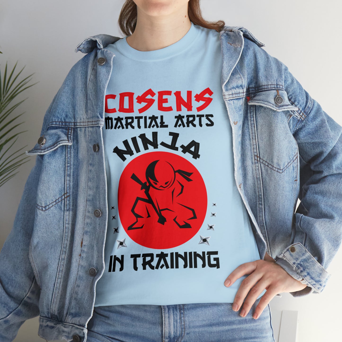 Adult "Ninja in Training" Unisex Heavy Cotton Tee