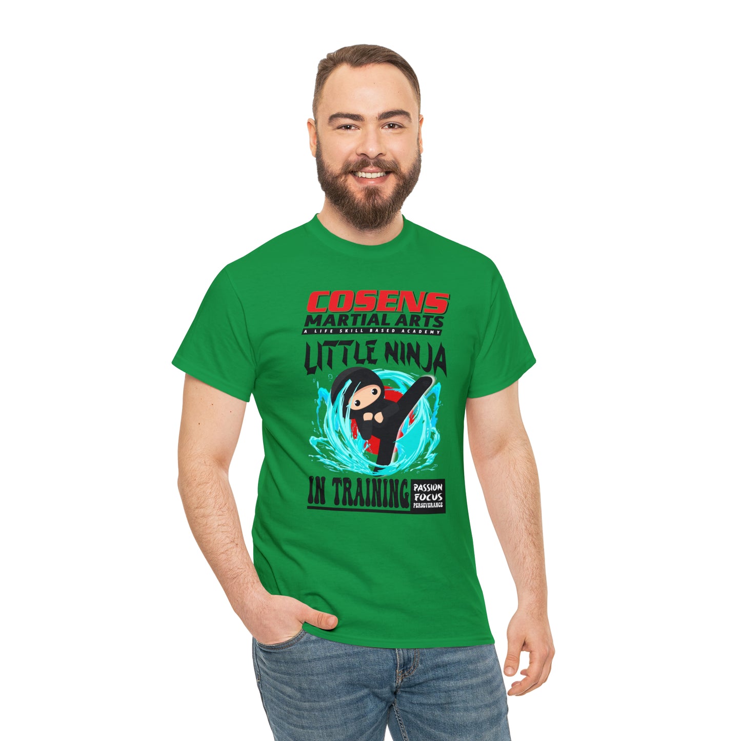 Adult "Little Ninja in Training" Cosens Martial Arts Unisex Heavy Cotton Tee Unisex Heavy Cotton Tee