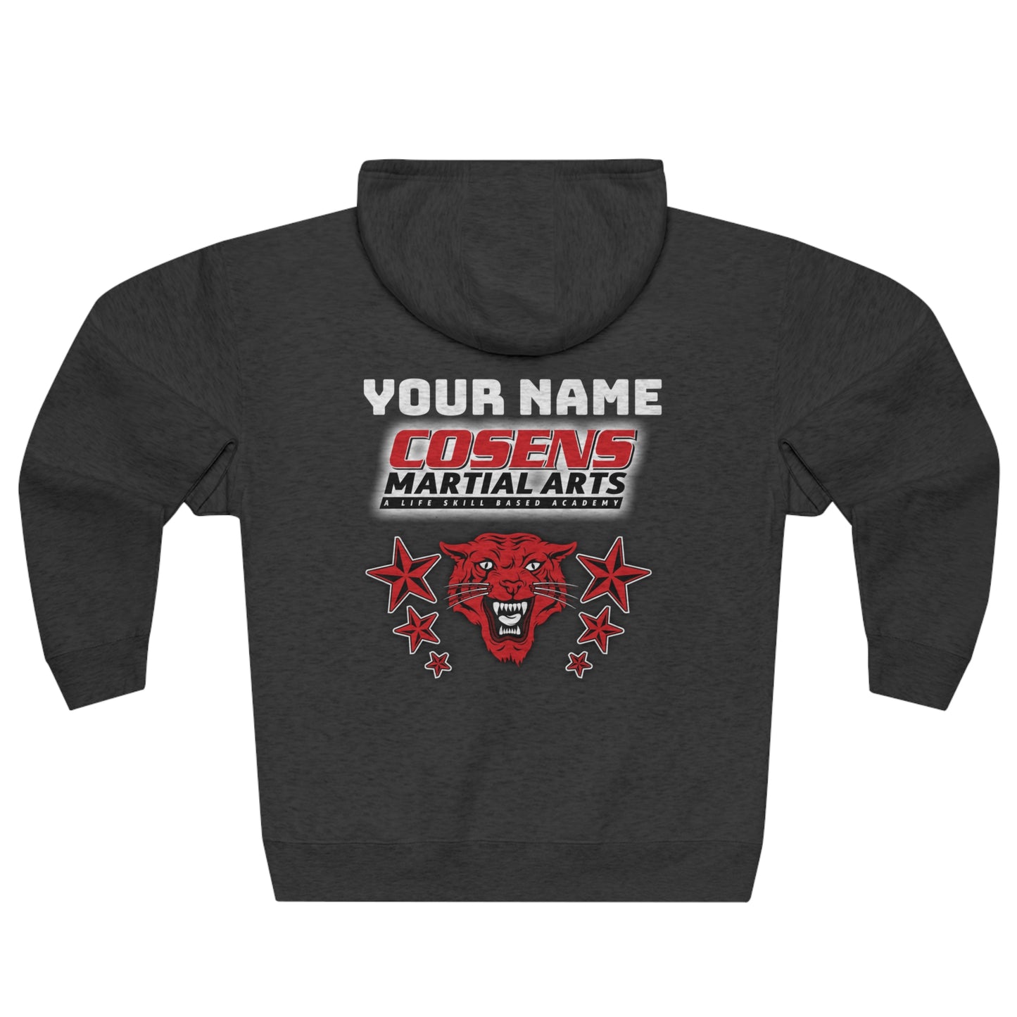 Adult Customized Premium Unisex Full Zip Hoodie (Name on Back)