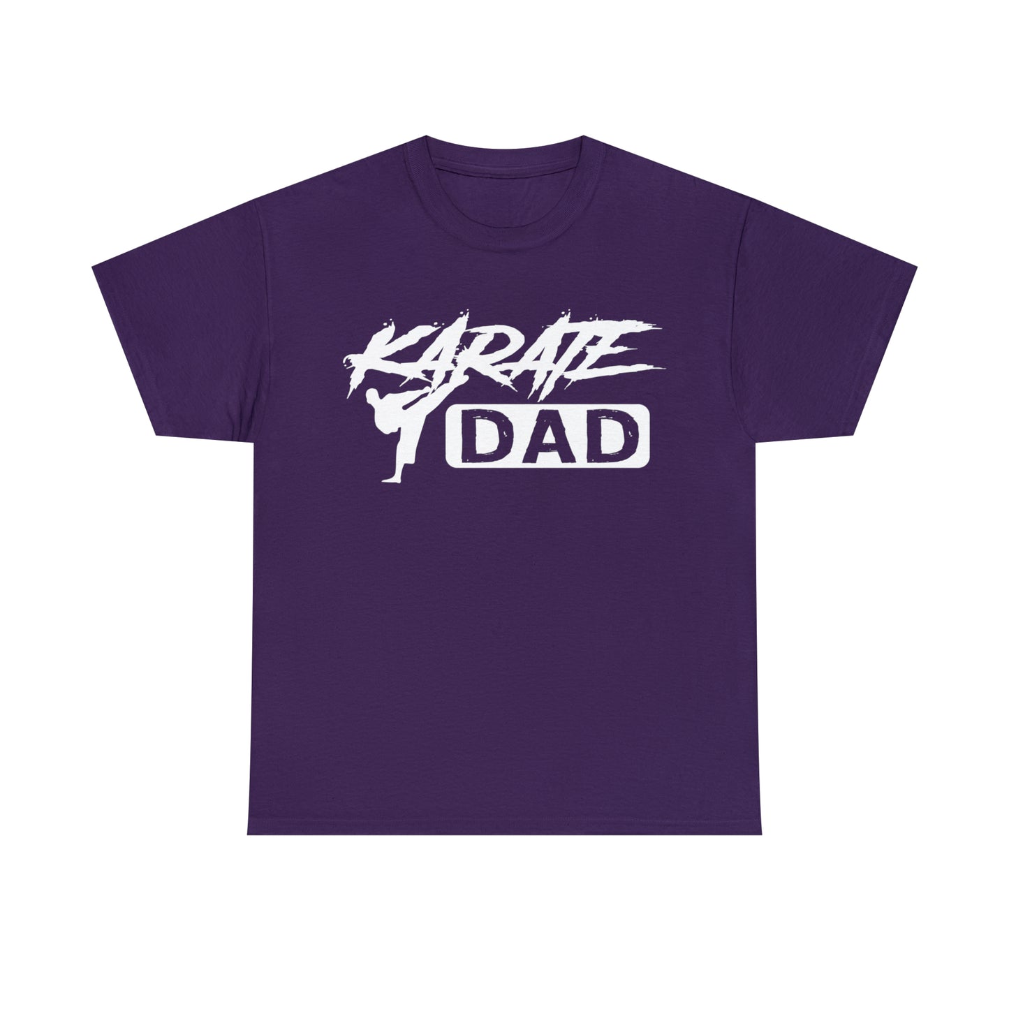 Karate Dad Kicking New Heavy Cotton Tee