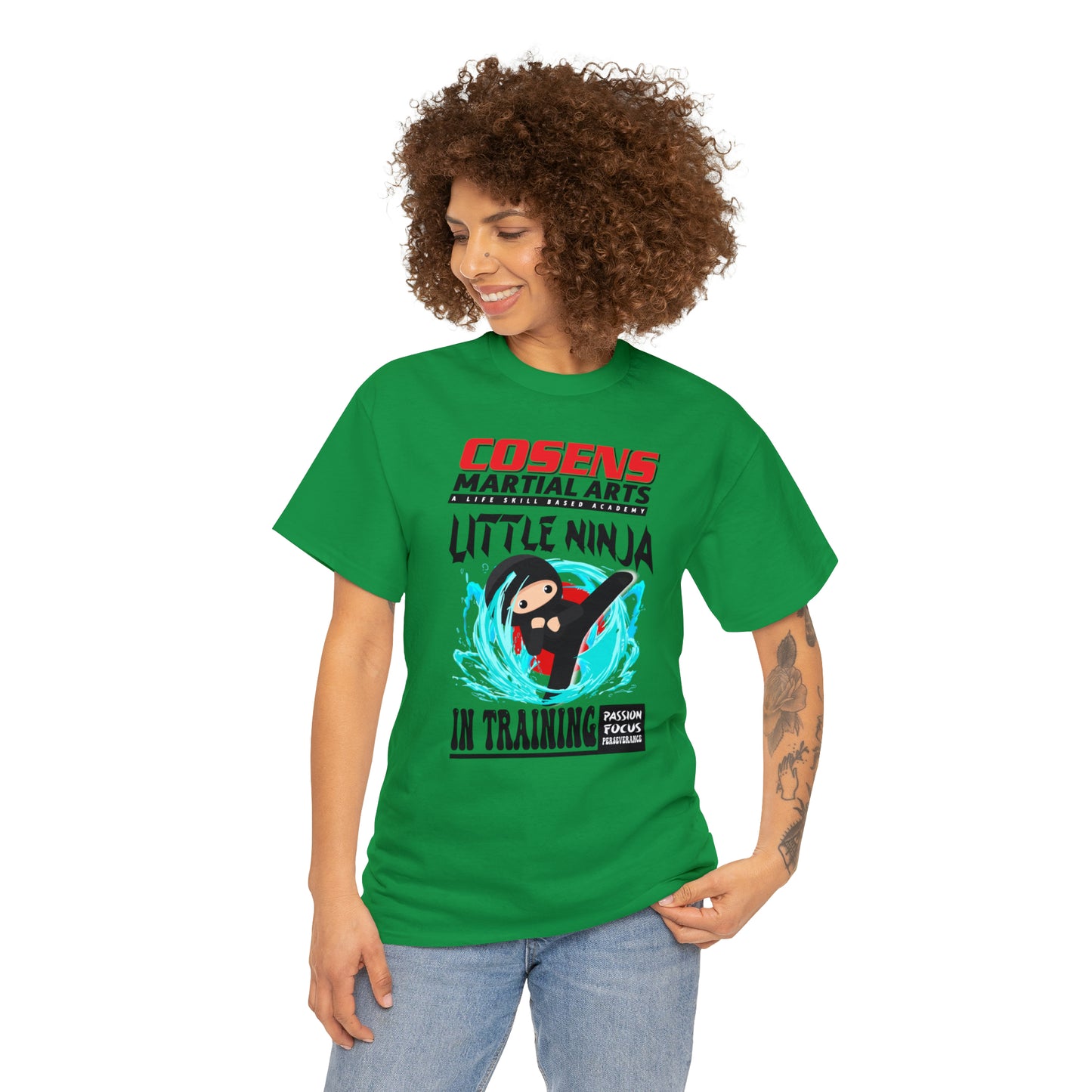 Adult "Little Ninja in Training" Cosens Martial Arts Unisex Heavy Cotton Tee Unisex Heavy Cotton Tee