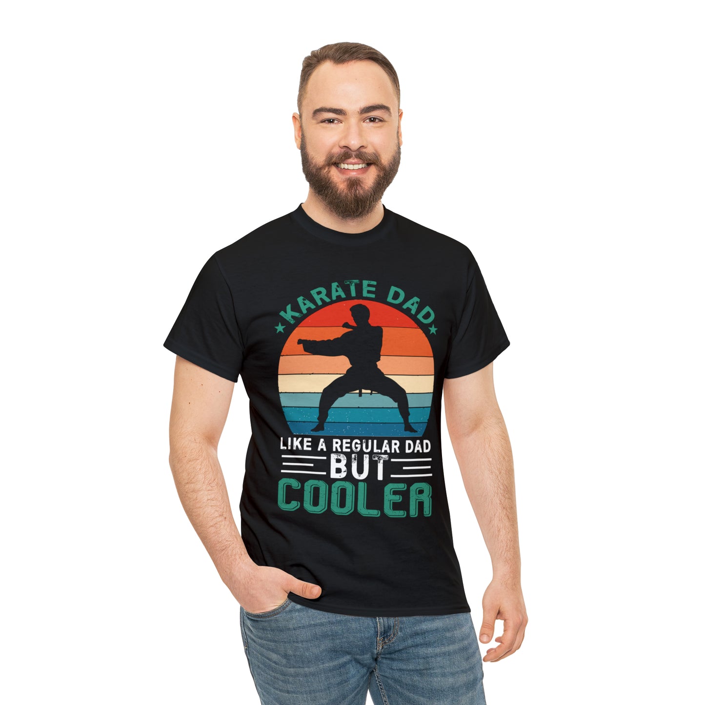 Cool Karate Dad Heavy Cotton Tee