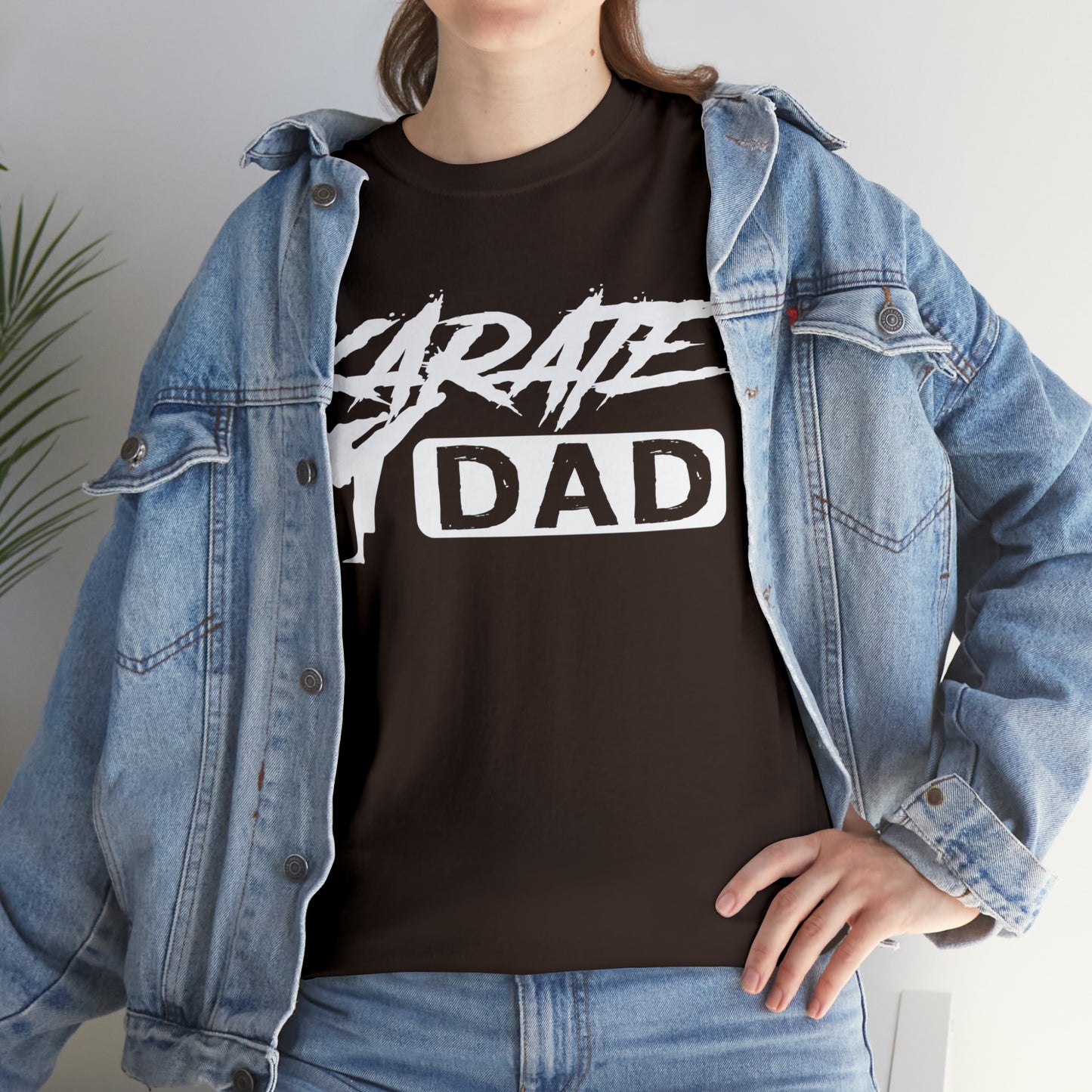Karate Dad Kicking New Heavy Cotton Tee