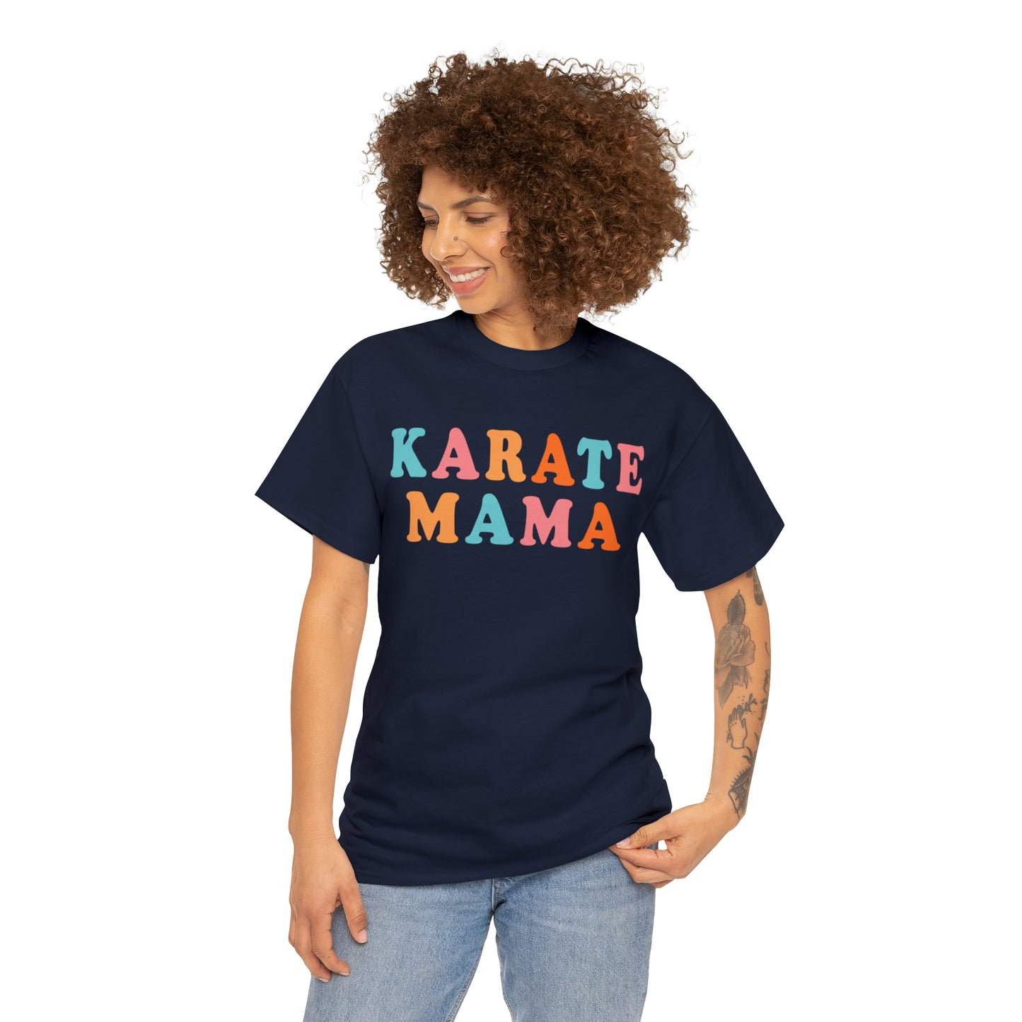 Karate Mama, Shirt For Mom, Heavy Cotton Tee