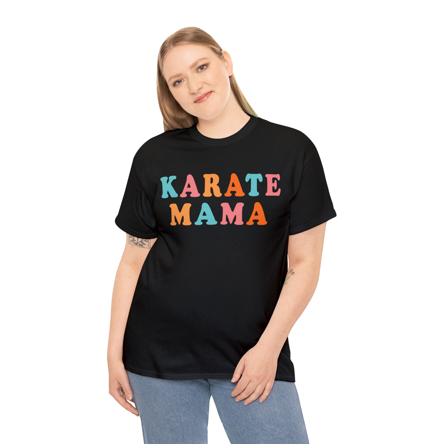 Karate Mama, Shirt For Mom, Heavy Cotton Tee