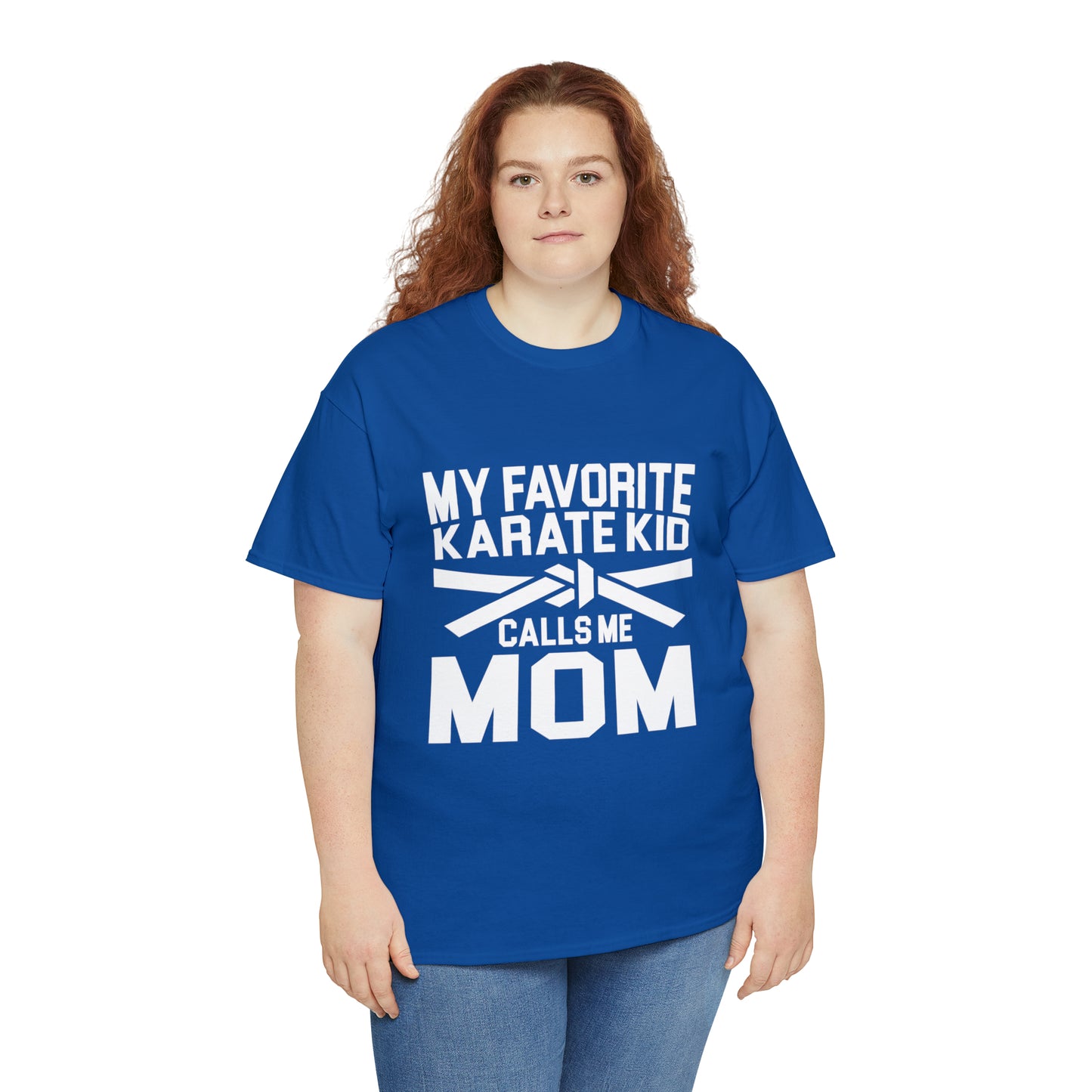 My Favorite Karate Kids Calls Me Mom Life Heavy Cotton Tee