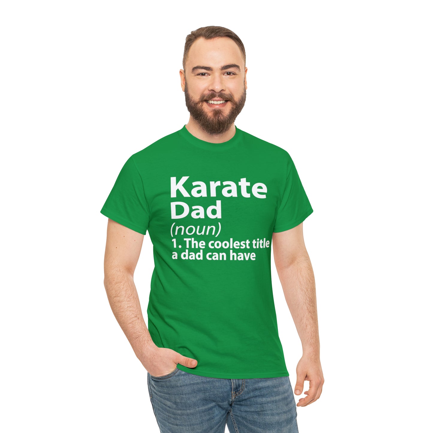 Karate Dad Noun Heavy Cotton Tee