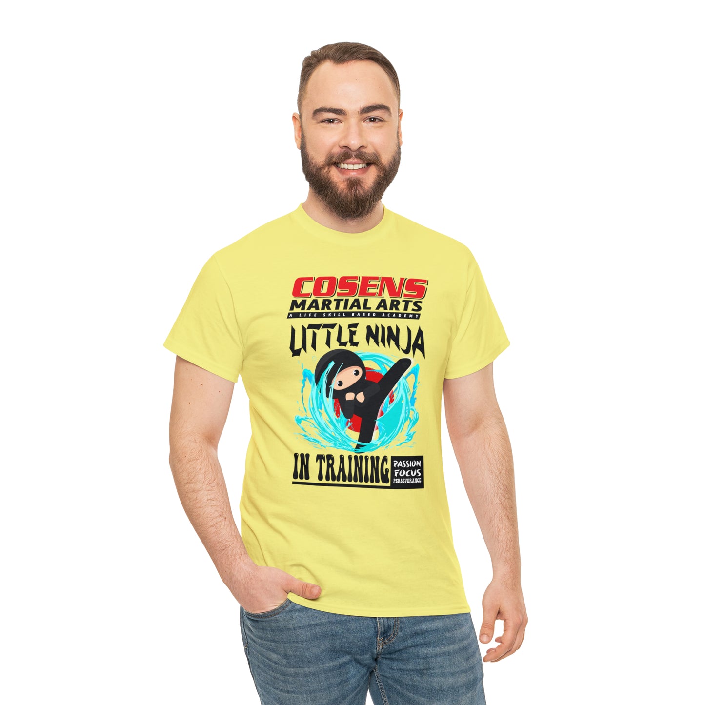 Adult "Little Ninja in Training" Cosens Martial Arts Unisex Heavy Cotton Tee Unisex Heavy Cotton Tee