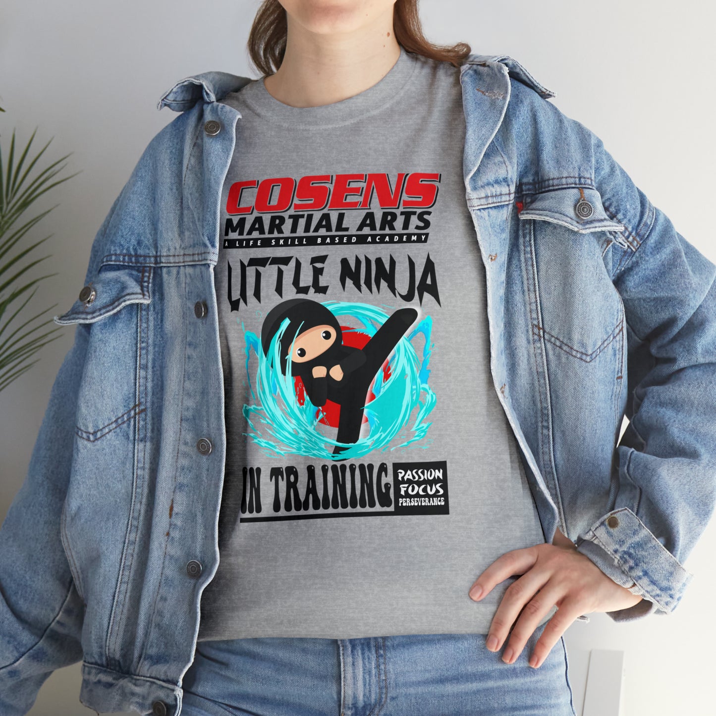 Adult "Little Ninja in Training" Cosens Martial Arts Unisex Heavy Cotton Tee Unisex Heavy Cotton Tee