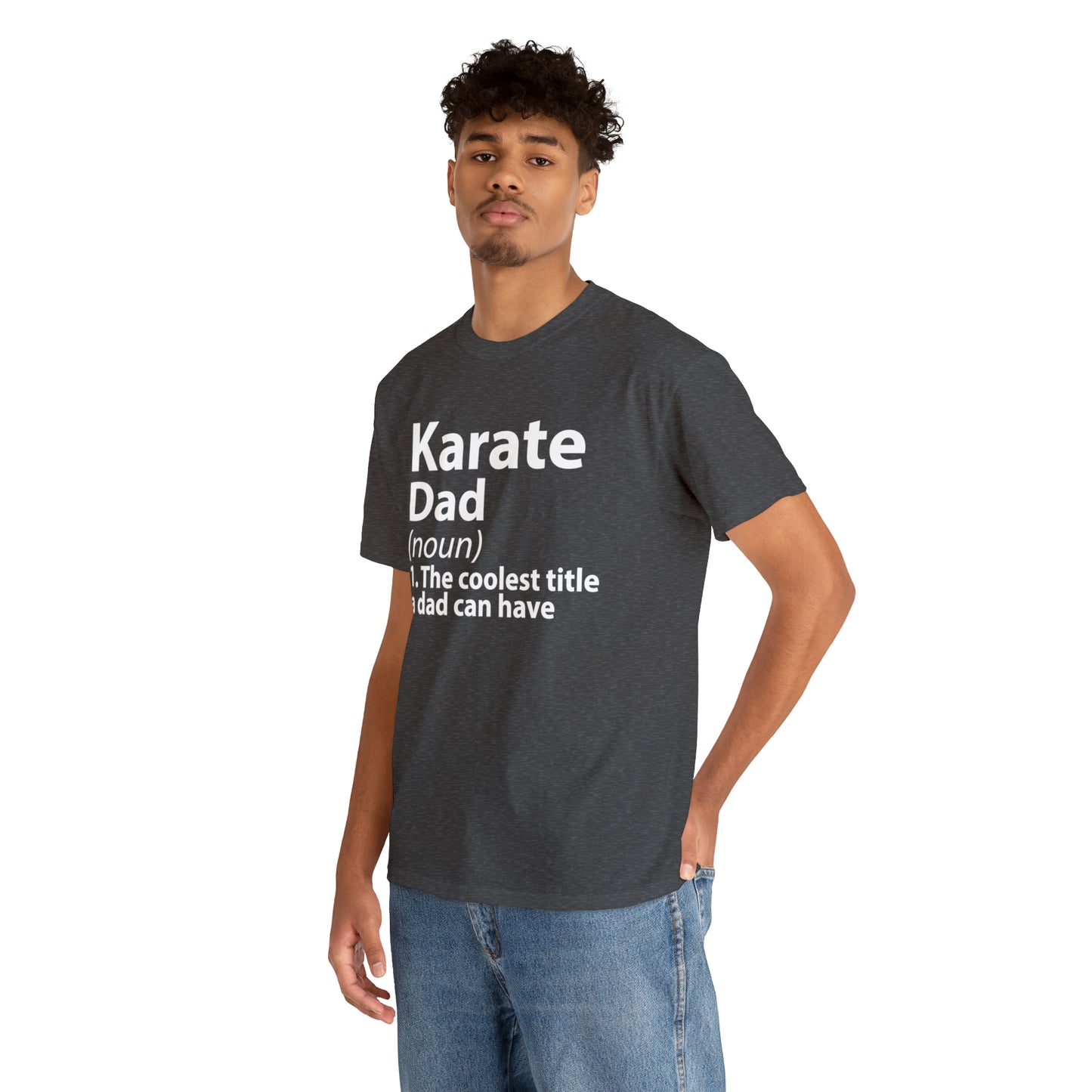 Karate Dad Noun Heavy Cotton Tee