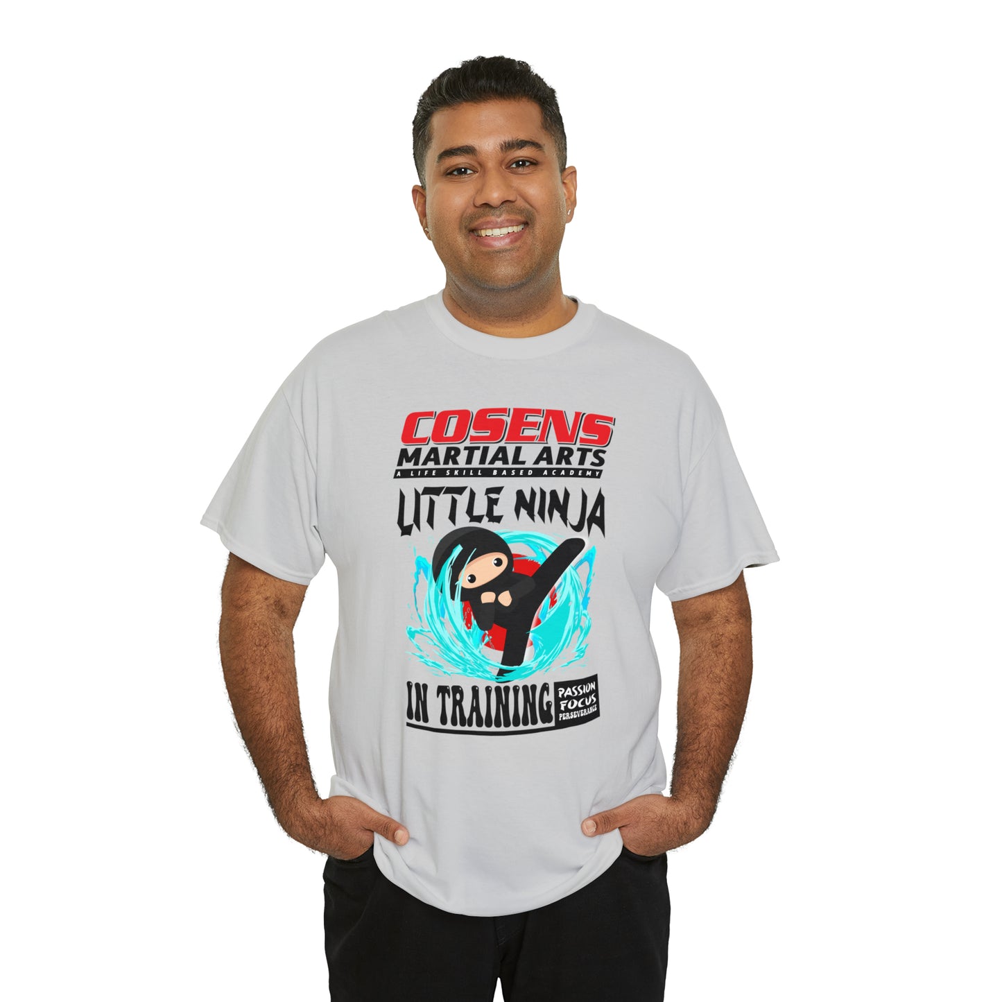 Adult "Little Ninja in Training" Cosens Martial Arts Unisex Heavy Cotton Tee Unisex Heavy Cotton Tee
