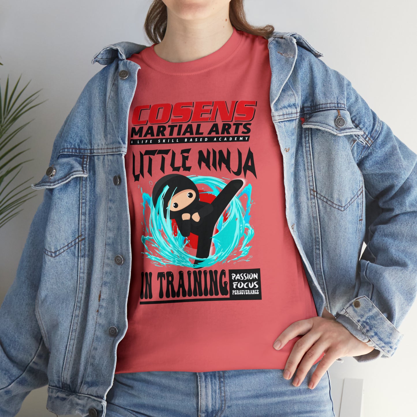 Adult "Little Ninja in Training" Cosens Martial Arts Unisex Heavy Cotton Tee Unisex Heavy Cotton Tee