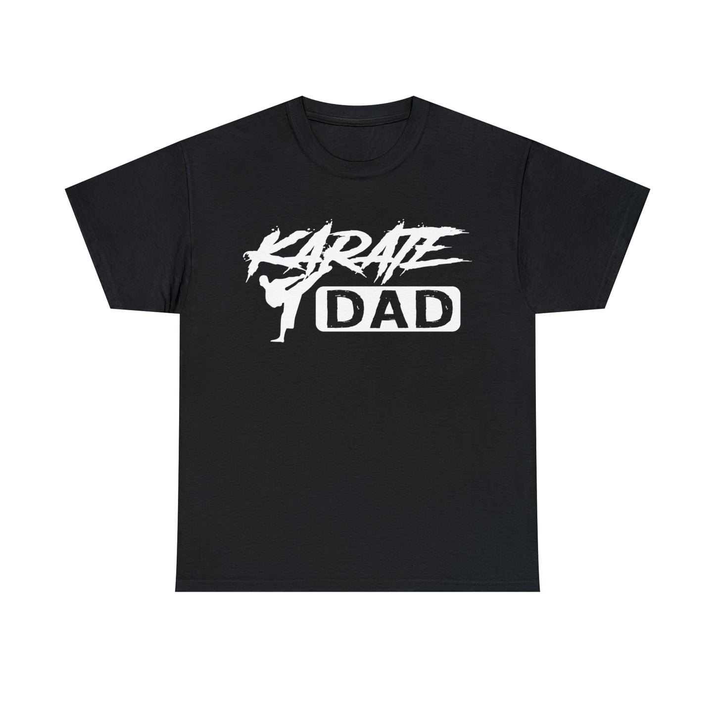 Karate Dad Kicking New Heavy Cotton Tee
