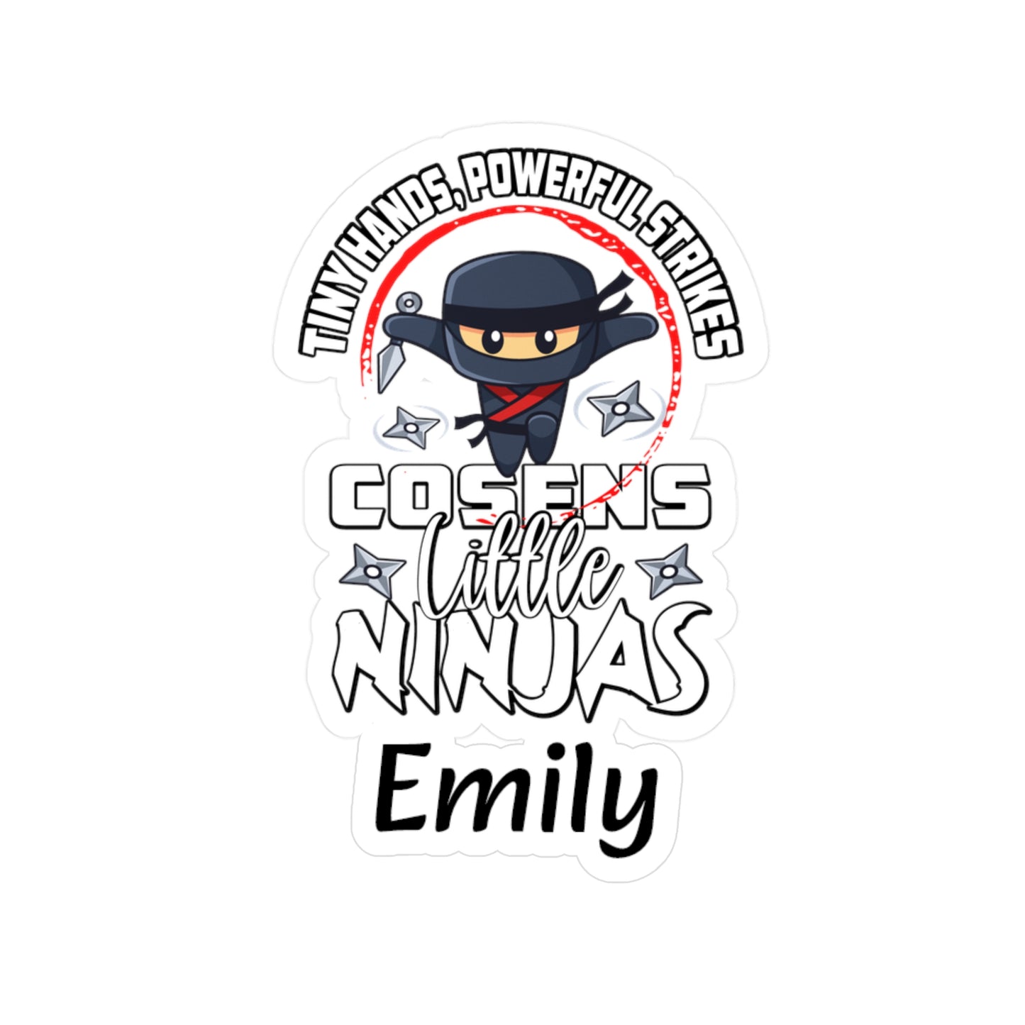 Customized Vinyl Decals - Little Ninjas!