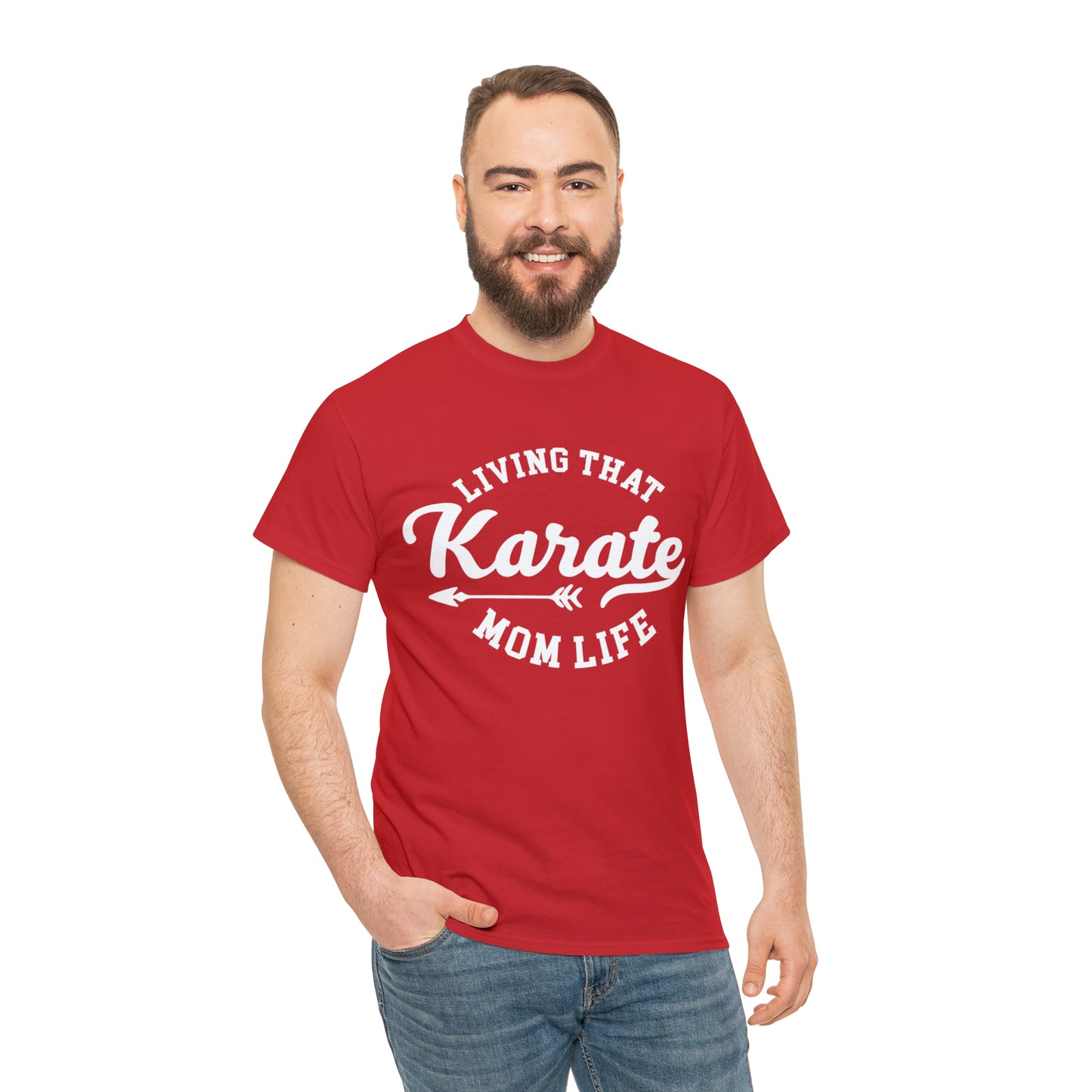Karate Mom Life! Shirt For Mom, Heavy Cotton Tee