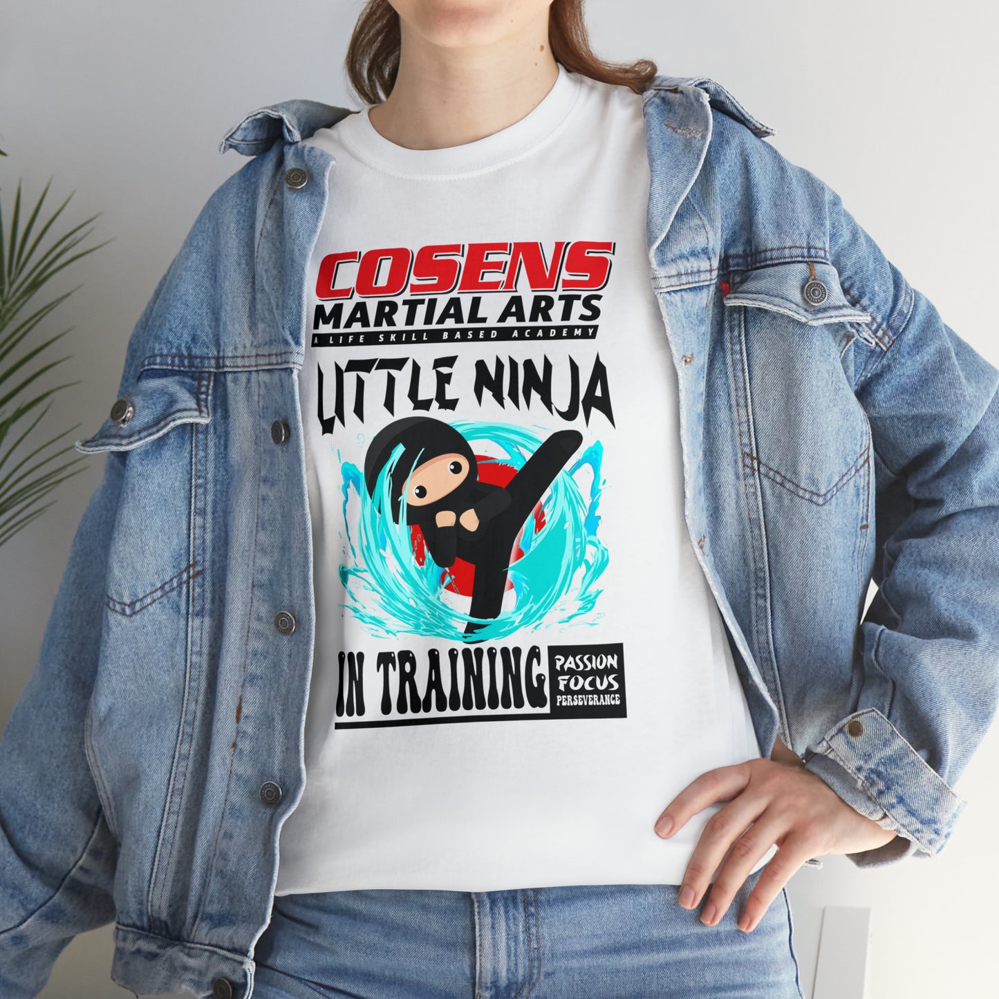 Adult "Little Ninja in Training" Cosens Martial Arts Unisex Heavy Cotton Tee Unisex Heavy Cotton Tee