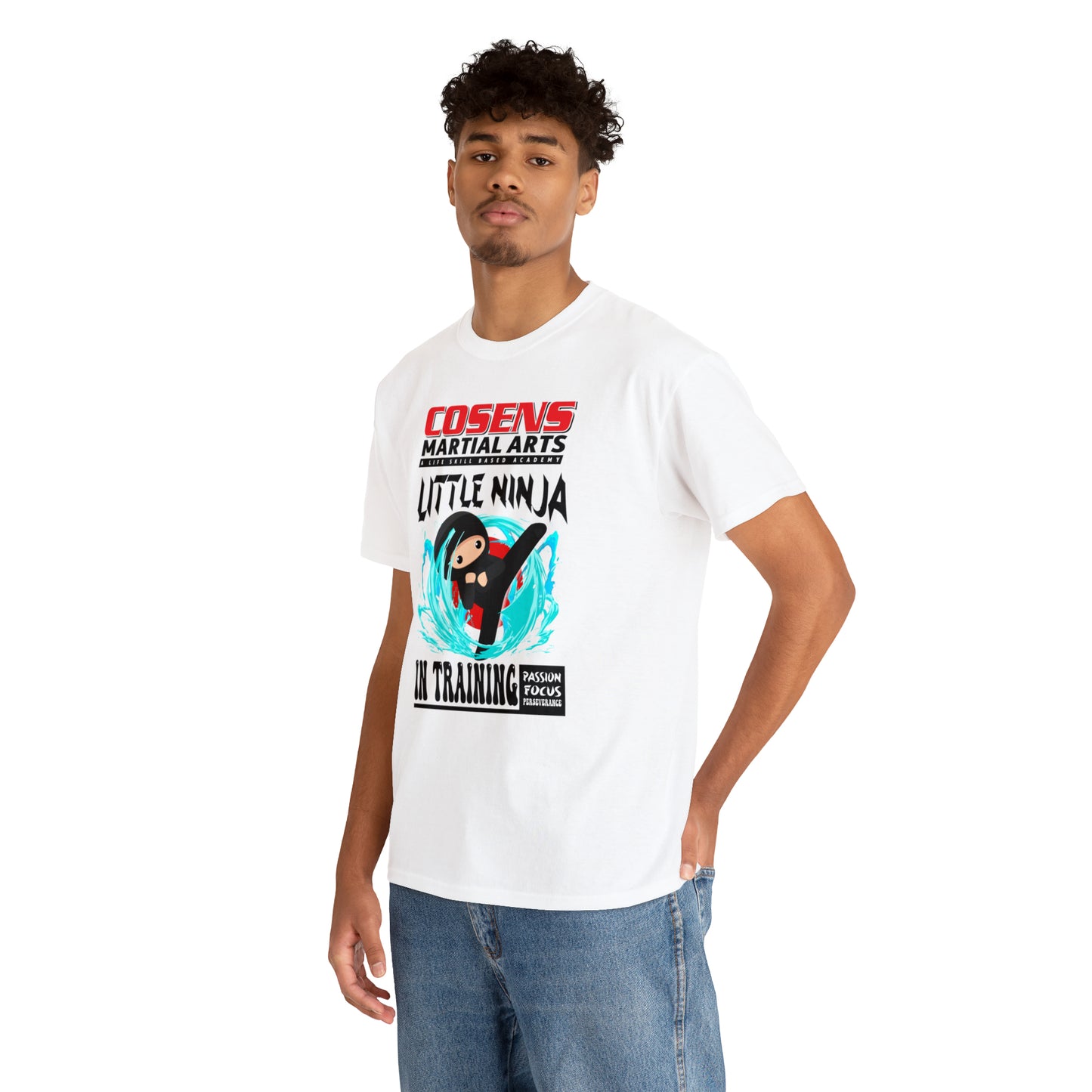Adult "Little Ninja in Training" Cosens Martial Arts Unisex Heavy Cotton Tee Unisex Heavy Cotton Tee