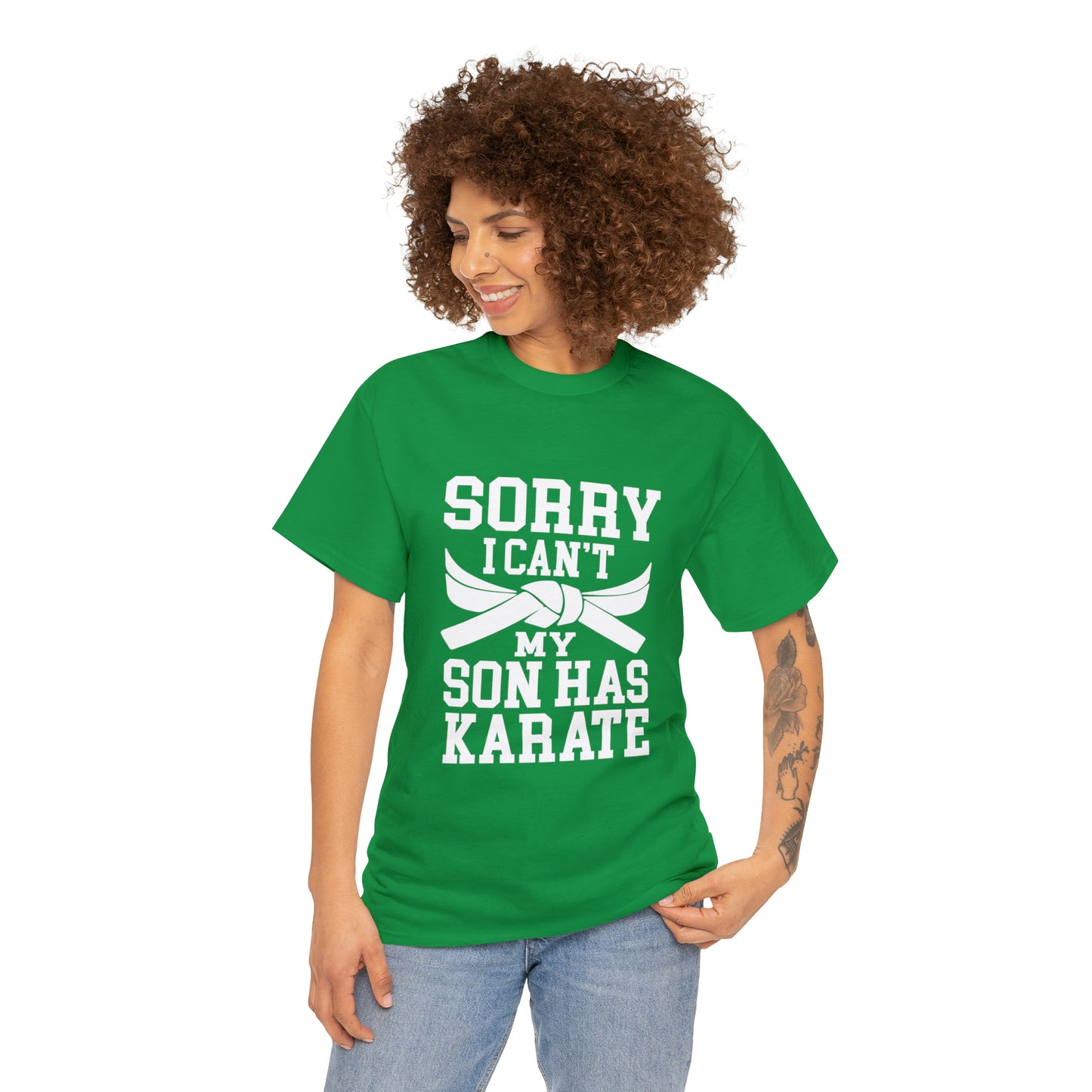 Sorry I Can't Karate Shirt, Shirt For Mom or Dad Heavy Cotton Tee