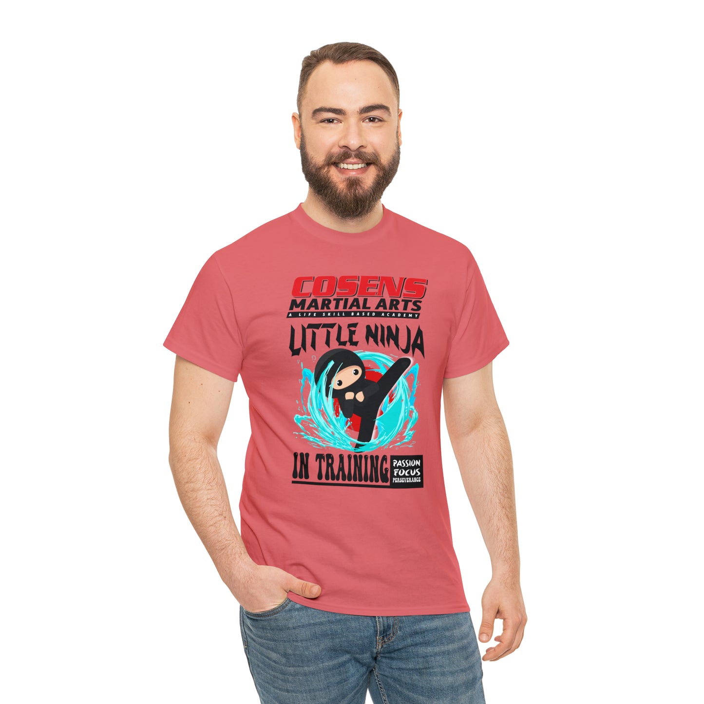 Adult "Little Ninja in Training" Cosens Martial Arts Unisex Heavy Cotton Tee Unisex Heavy Cotton Tee