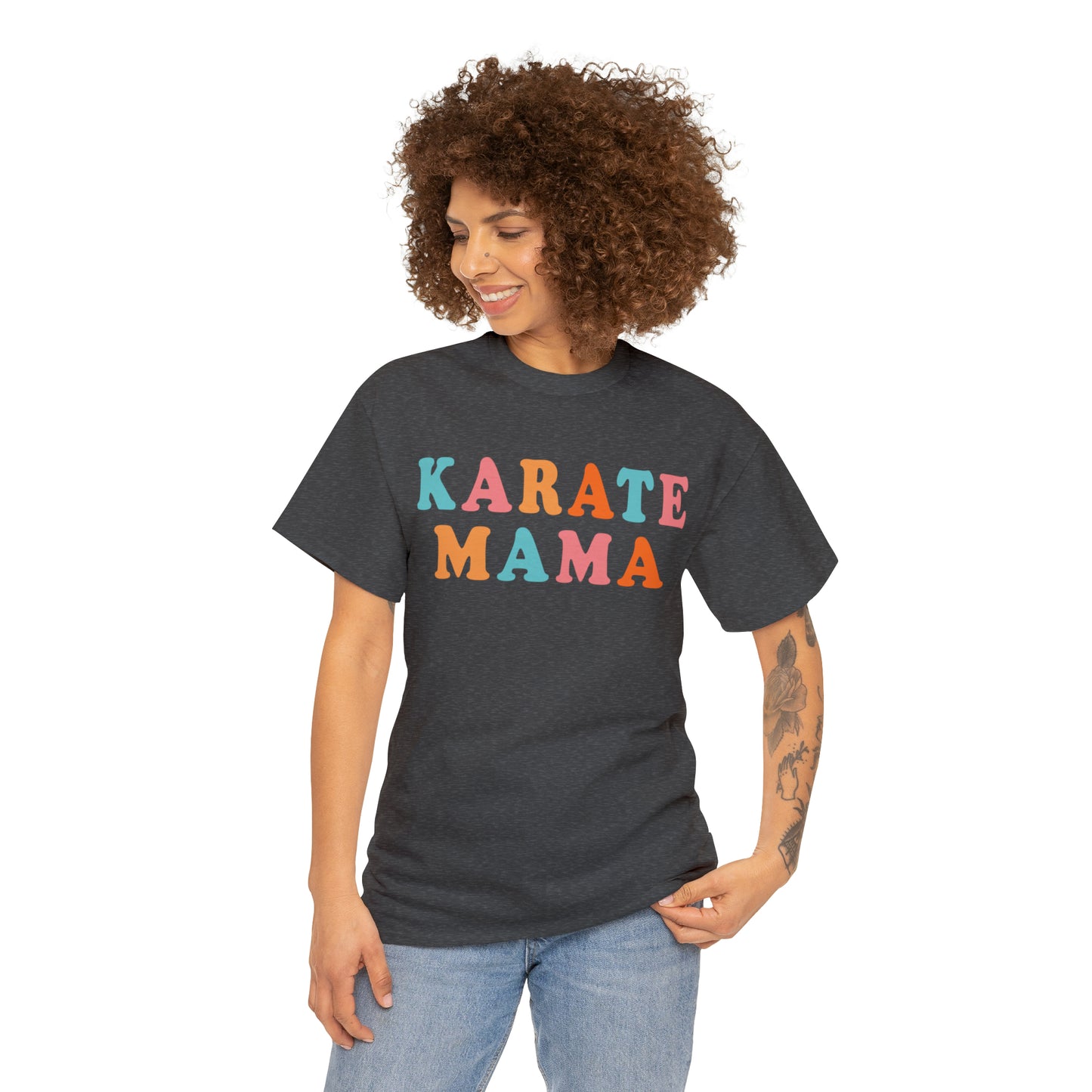 Karate Mama, Shirt For Mom, Heavy Cotton Tee