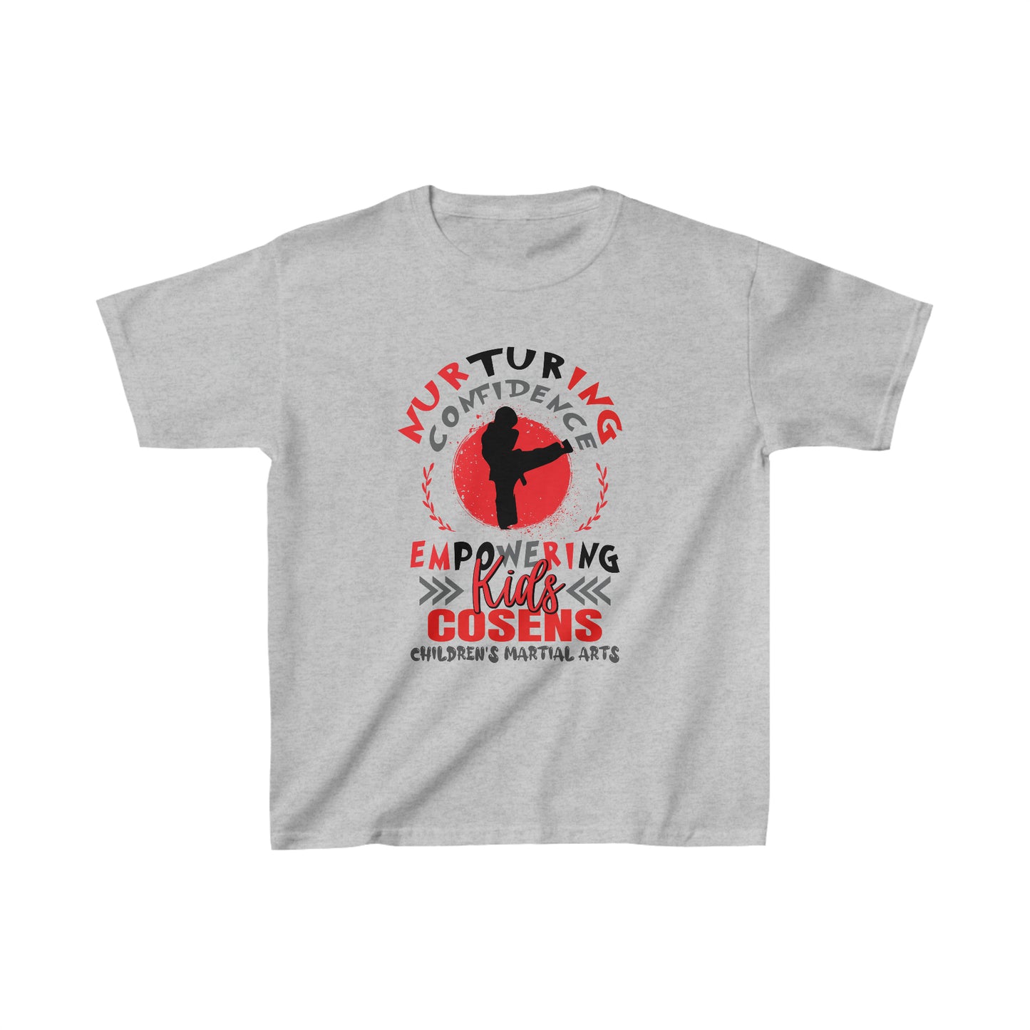 Kids "Nurturing Confidence" Cosens Martial Arts Unisex Heavy Cotton Tee Kids Heavy Cotton™ Tee