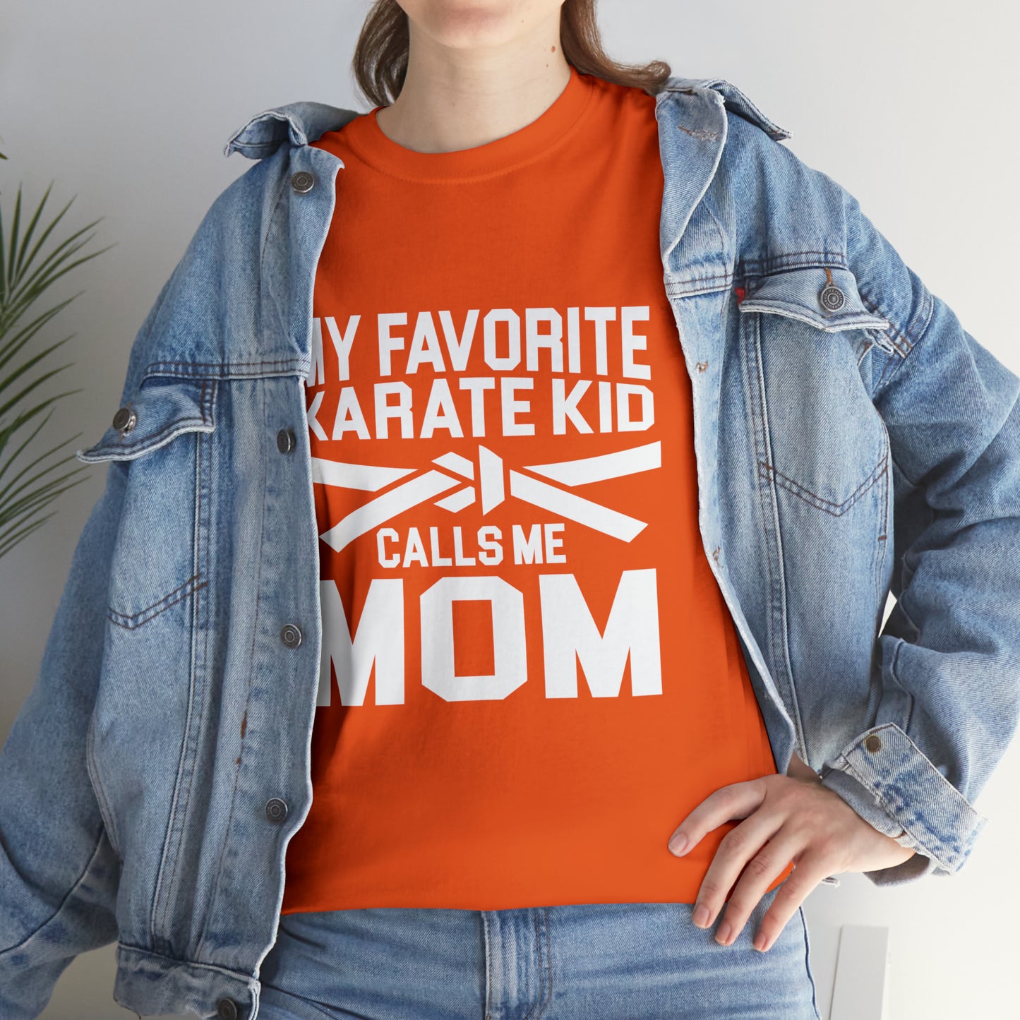 My Favorite Karate Kids Calls Me Mom Life Heavy Cotton Tee