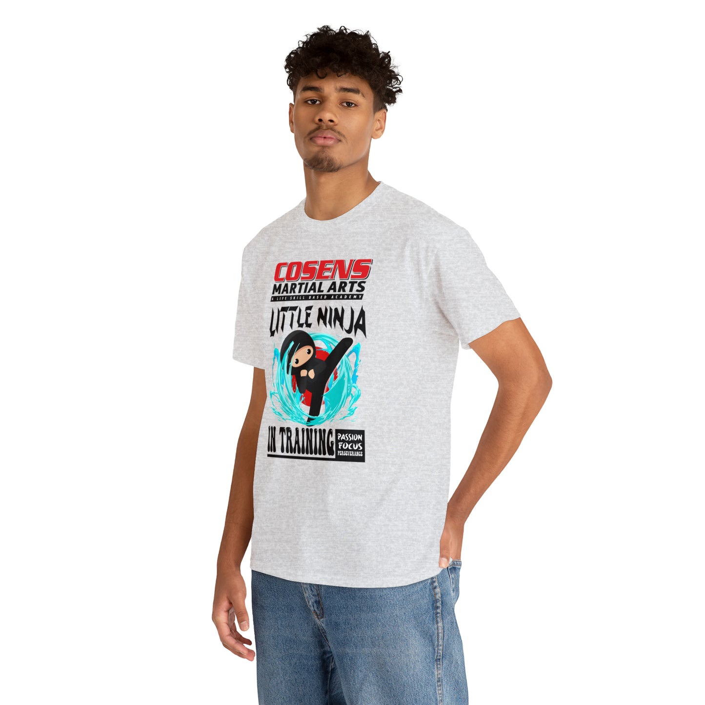 Adult "Little Ninja in Training" Cosens Martial Arts Unisex Heavy Cotton Tee Unisex Heavy Cotton Tee