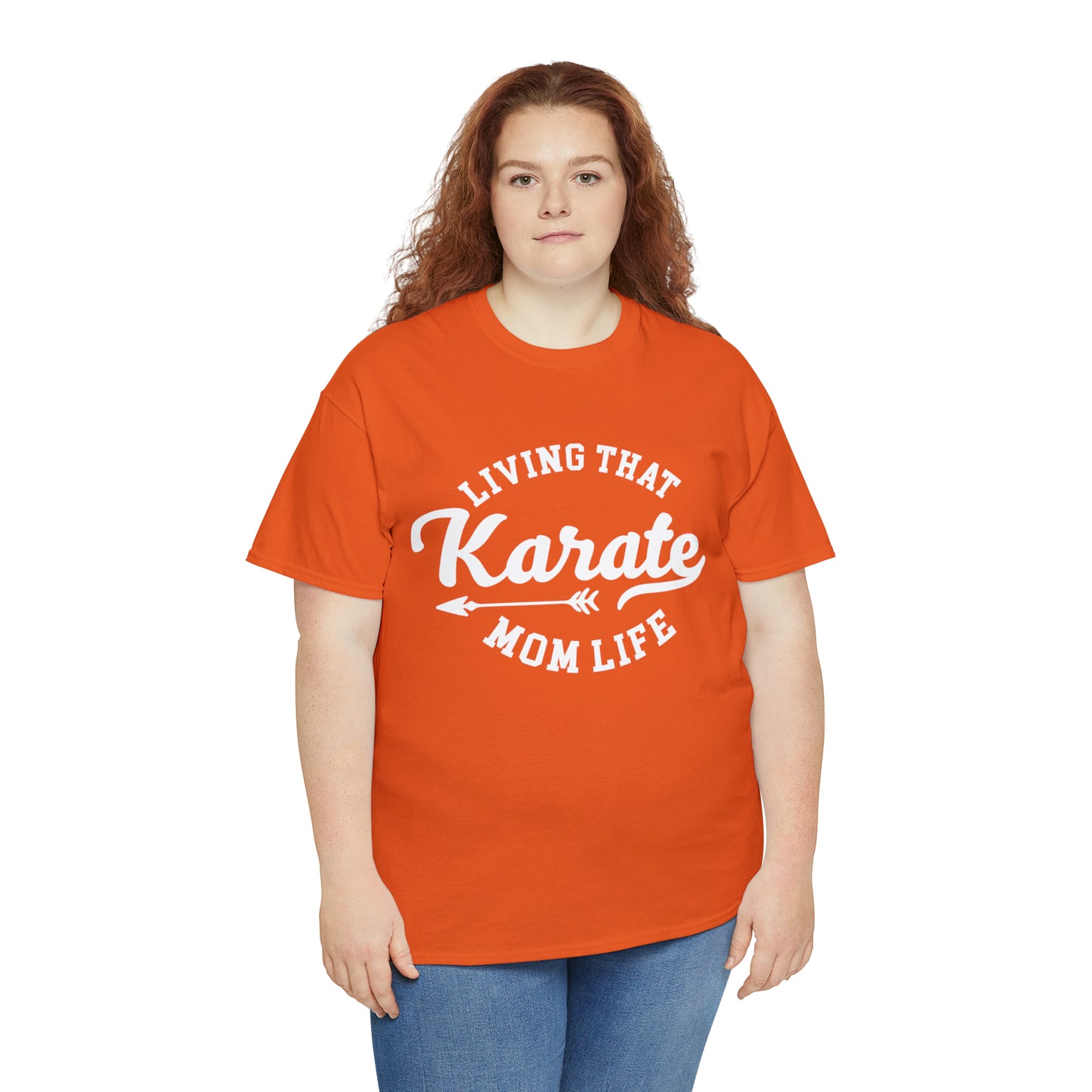 Karate Mom Life! Shirt For Mom, Heavy Cotton Tee