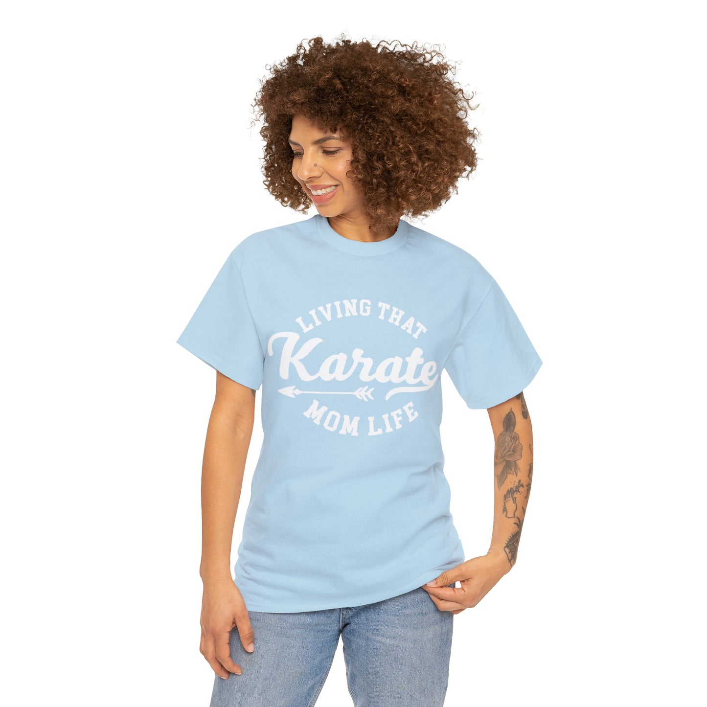 Karate Mom Life! Shirt For Mom, Heavy Cotton Tee