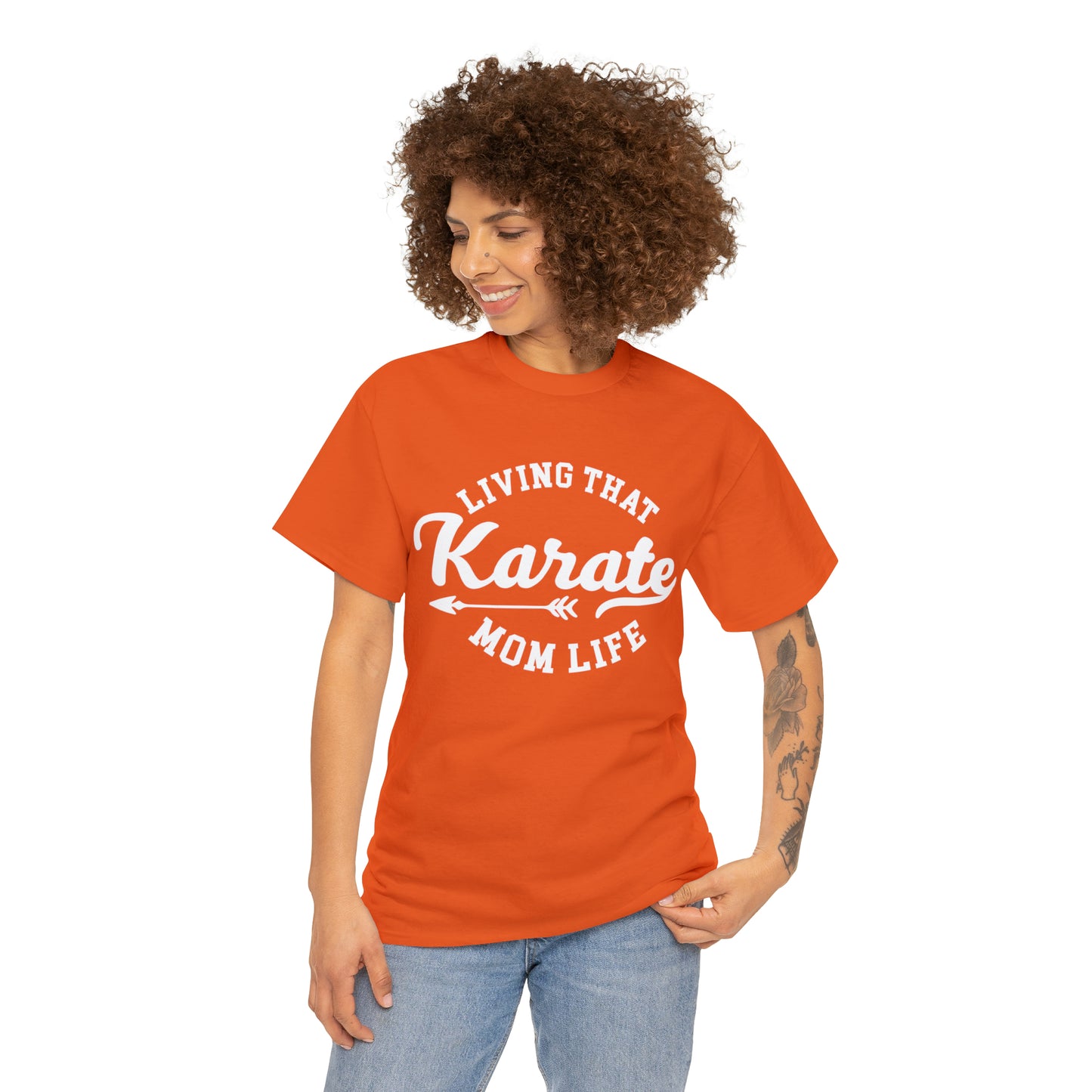 Karate Mom Life! Shirt For Mom, Heavy Cotton Tee