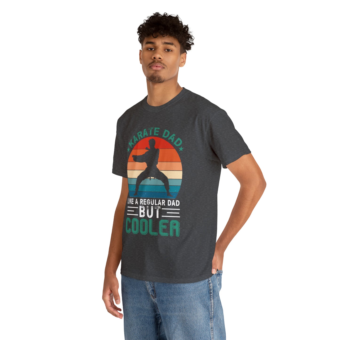 Cool Karate Dad Heavy Cotton Tee