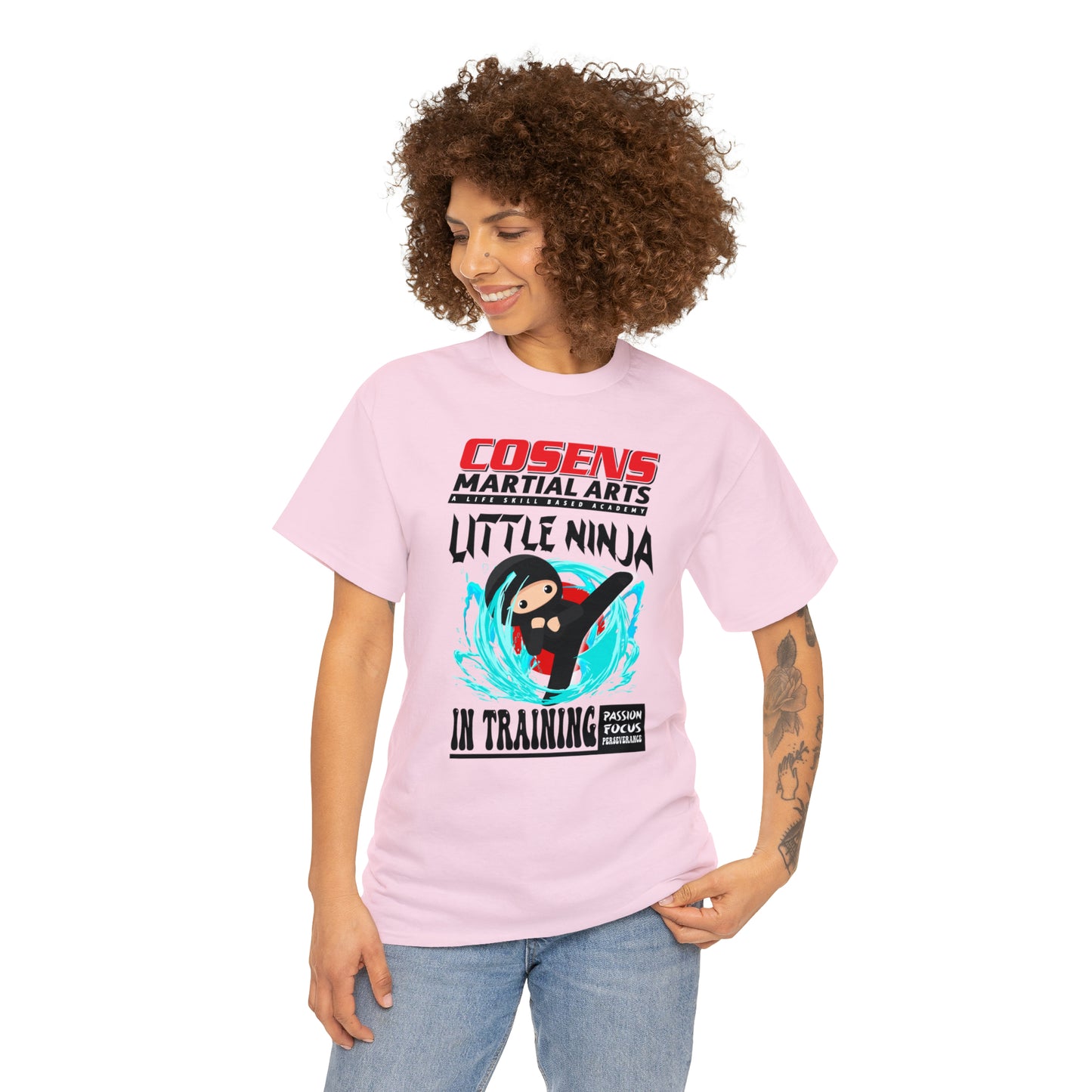 Adult "Little Ninja in Training" Cosens Martial Arts Unisex Heavy Cotton Tee Unisex Heavy Cotton Tee