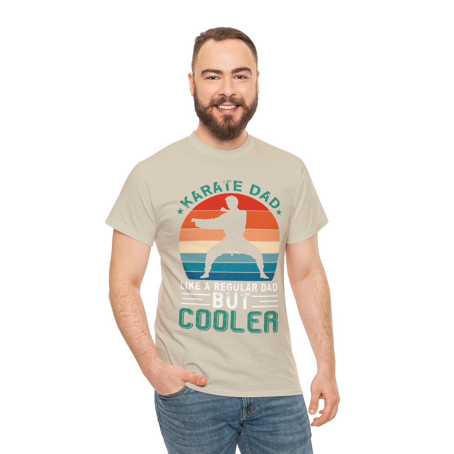 Cool Karate Dad Heavy Cotton Tee