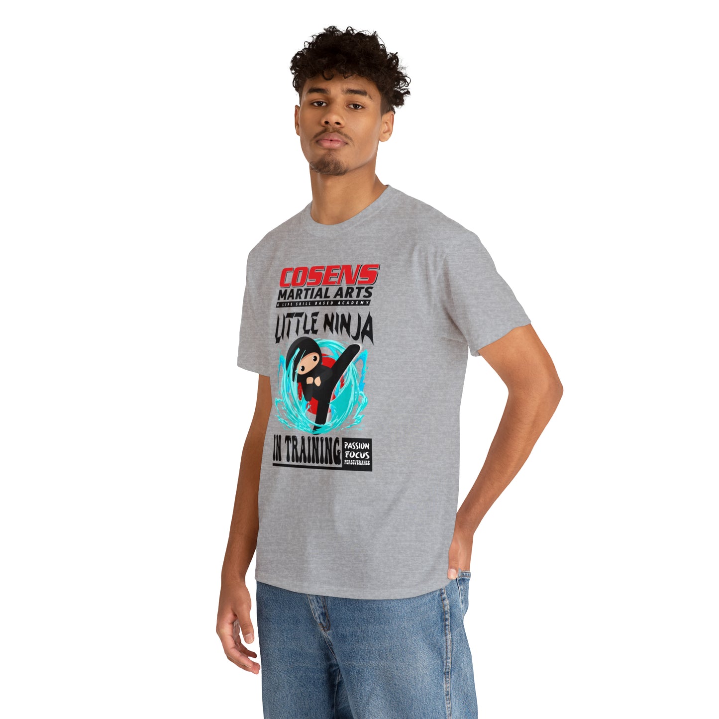 Adult "Little Ninja in Training" Cosens Martial Arts Unisex Heavy Cotton Tee Unisex Heavy Cotton Tee