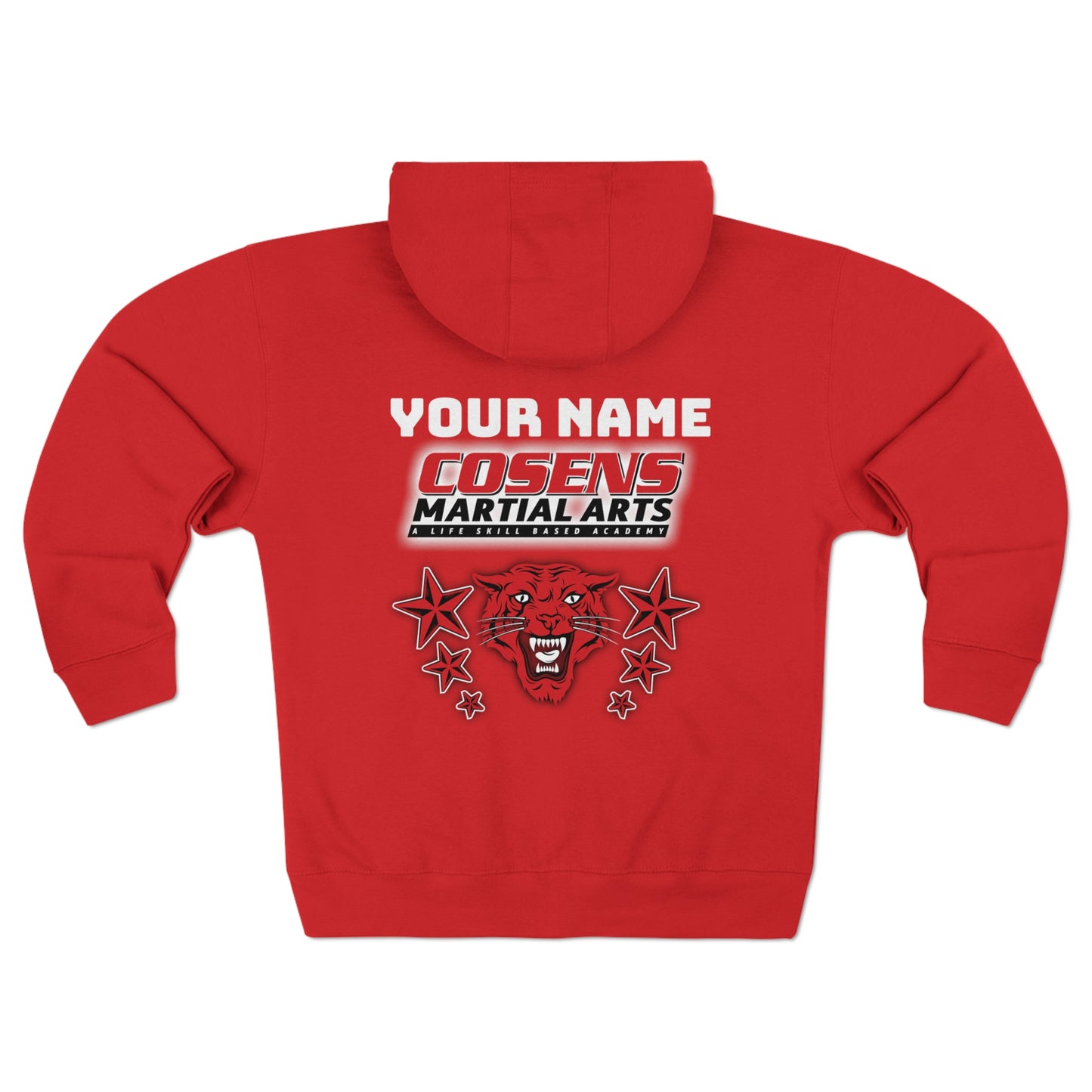 Adult Customized Premium Unisex Full Zip Hoodie (Name on Back)