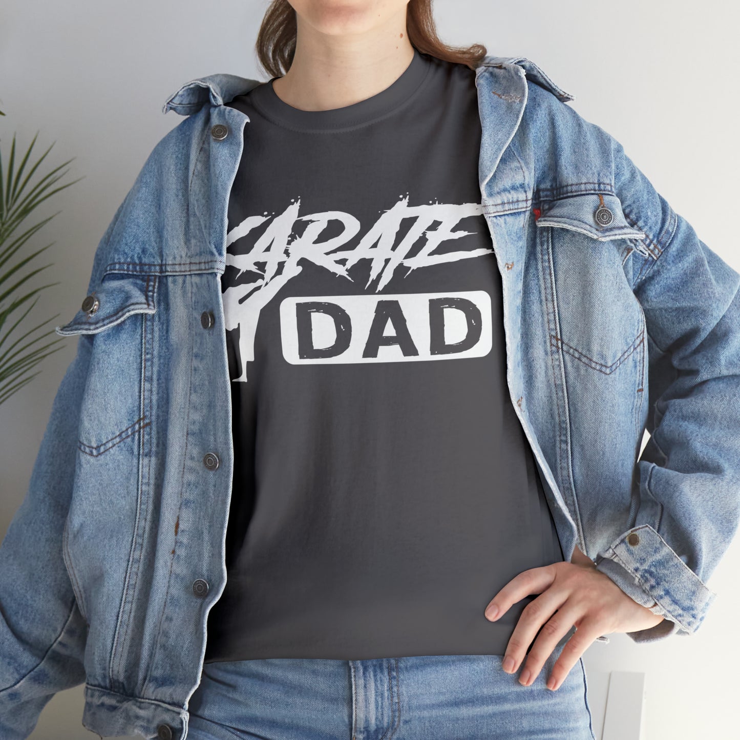 Karate Dad Kicking New Heavy Cotton Tee