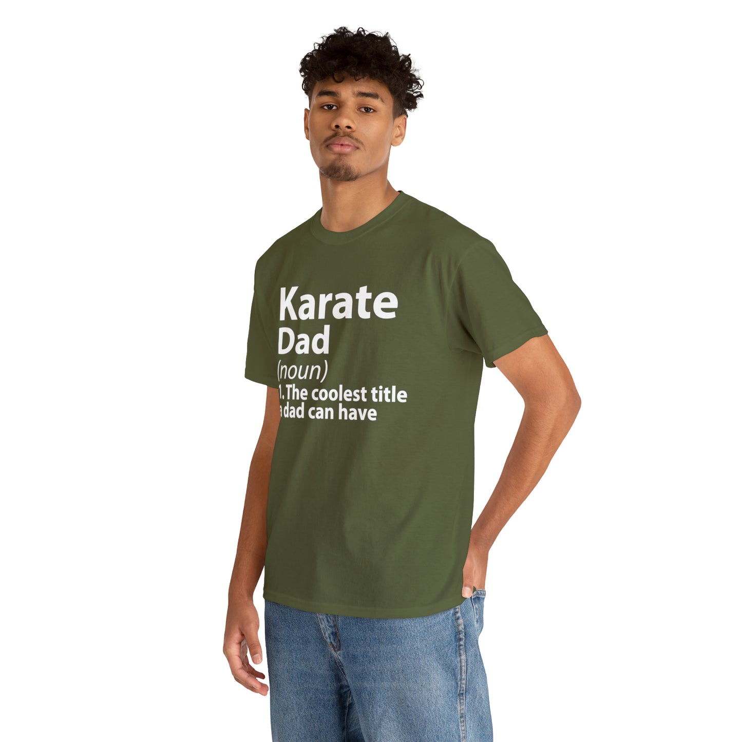 Karate Dad Noun Heavy Cotton Tee