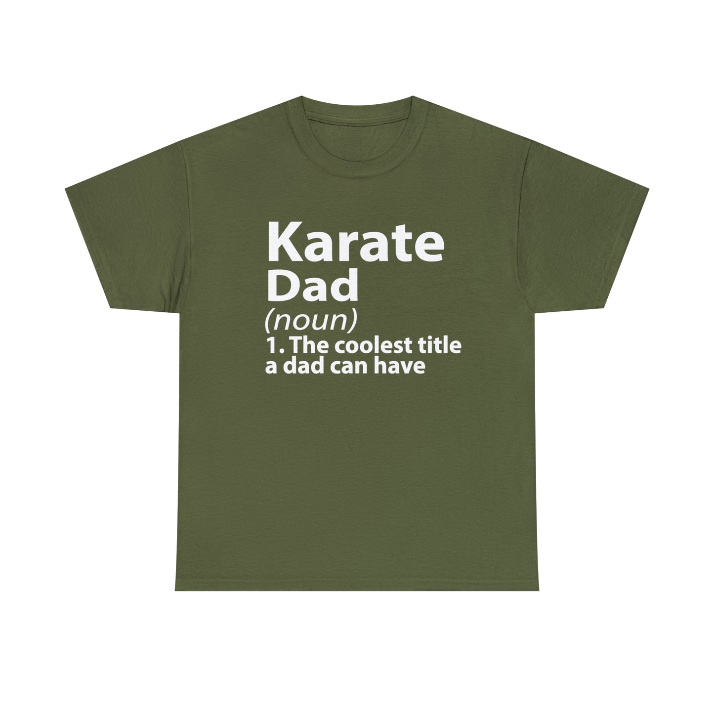Karate Dad Noun Heavy Cotton Tee